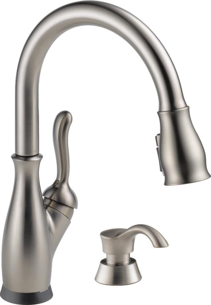 Delta Leland Touch2O Spotshield Stainless Pull-down Touch Kitchen Faucet with Sprayer and Soap Dispenser