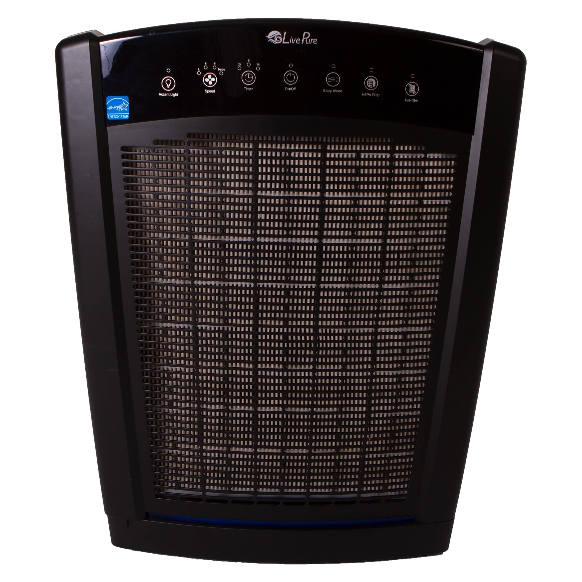 LivePure Bali Series Multi-Room Whole House Large Console Air Purifier - Slate Black #LP550TH-B