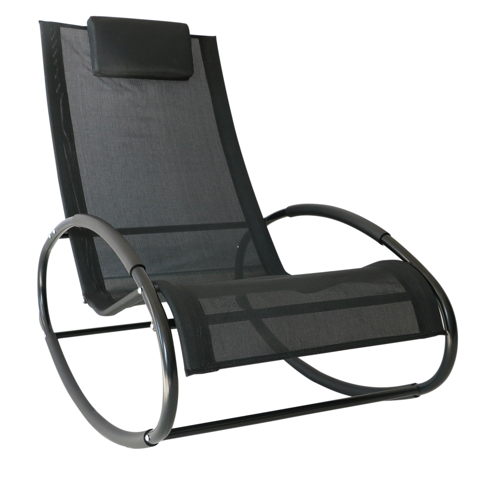 Clearance Sale Outsunny Breathable Mesh Rocking Chair for Outdoor Recliner Seat