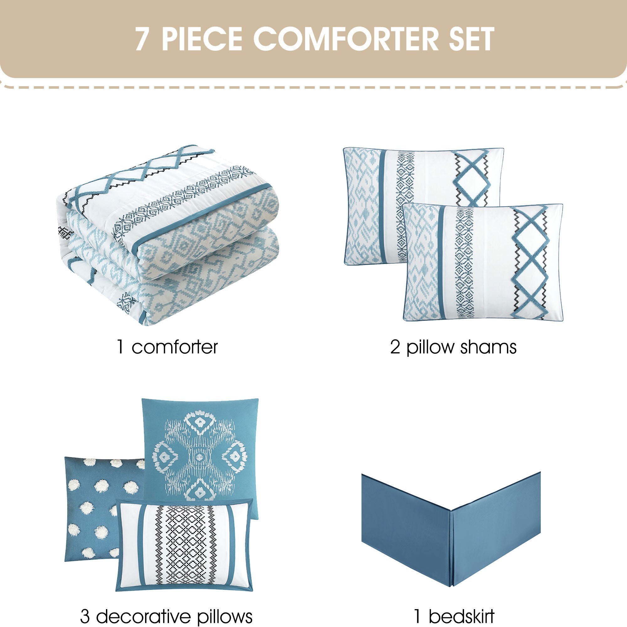 Nanshing ANTHONY7-Q-BLU bedding - View #4