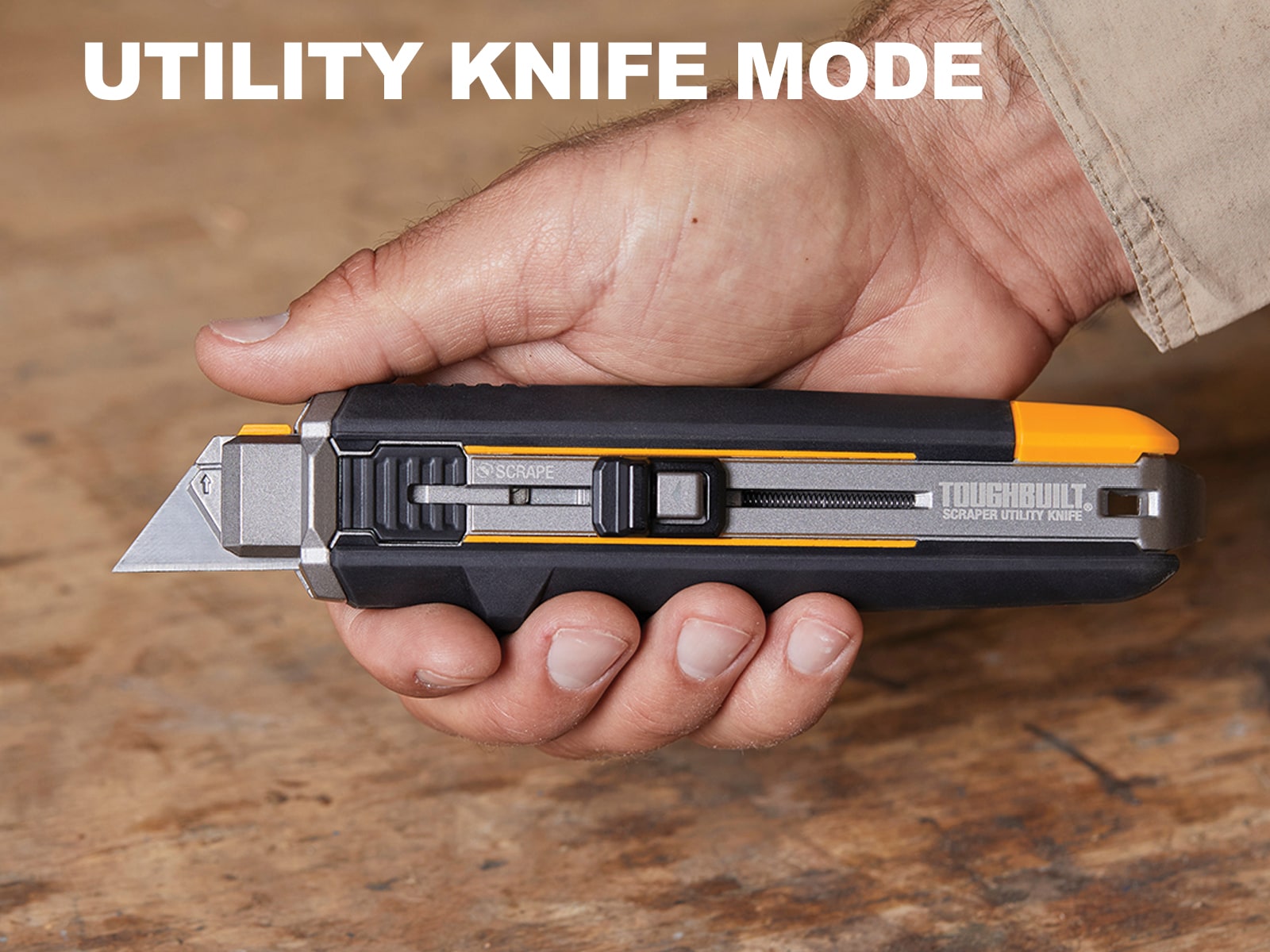 TOUGHBUILT Scraper Utility Knife 3/4-in 10-Blade Retractable Utility Knife  at