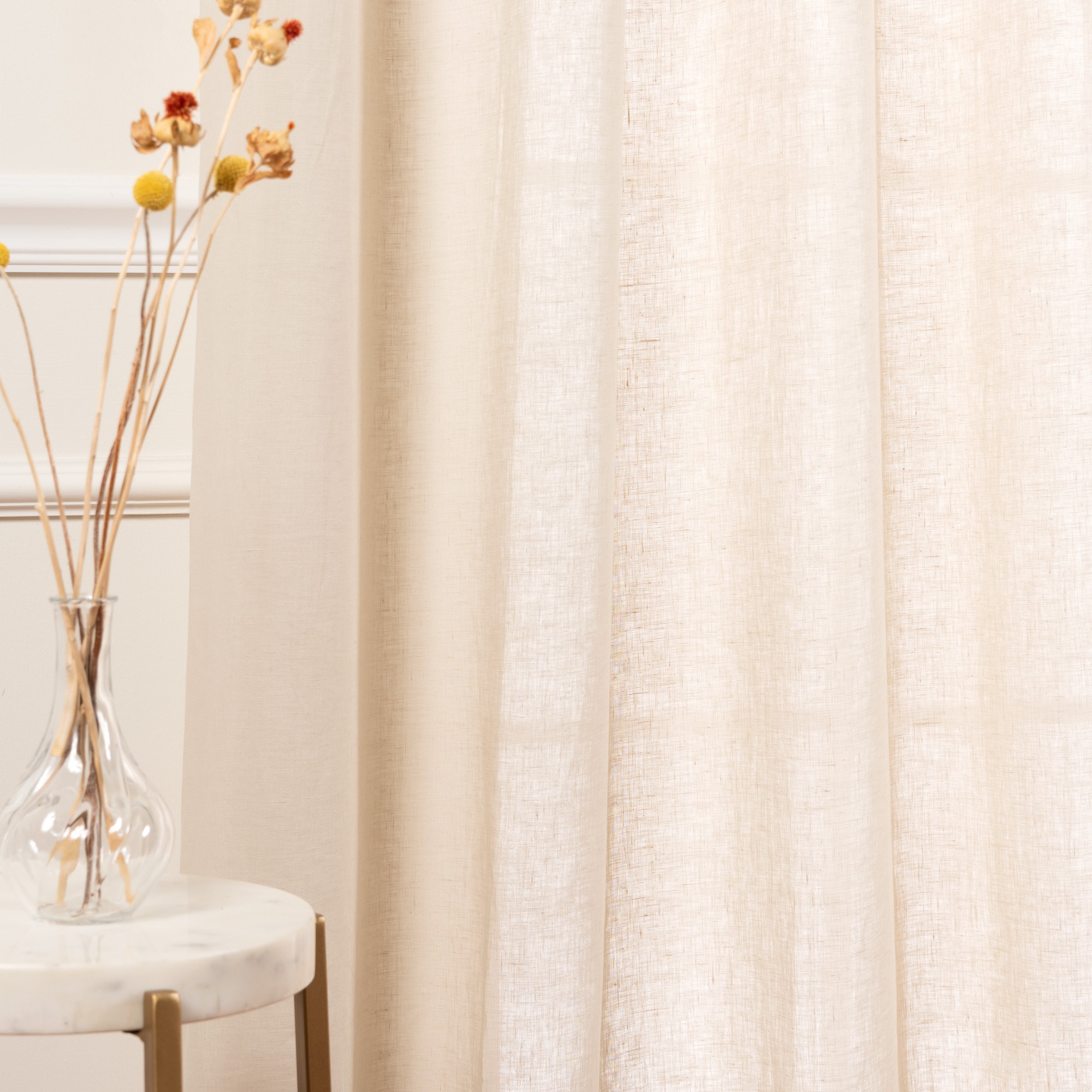 Best Home Fashion YK-03-GS-LN-96-NATUR curtains - View #6