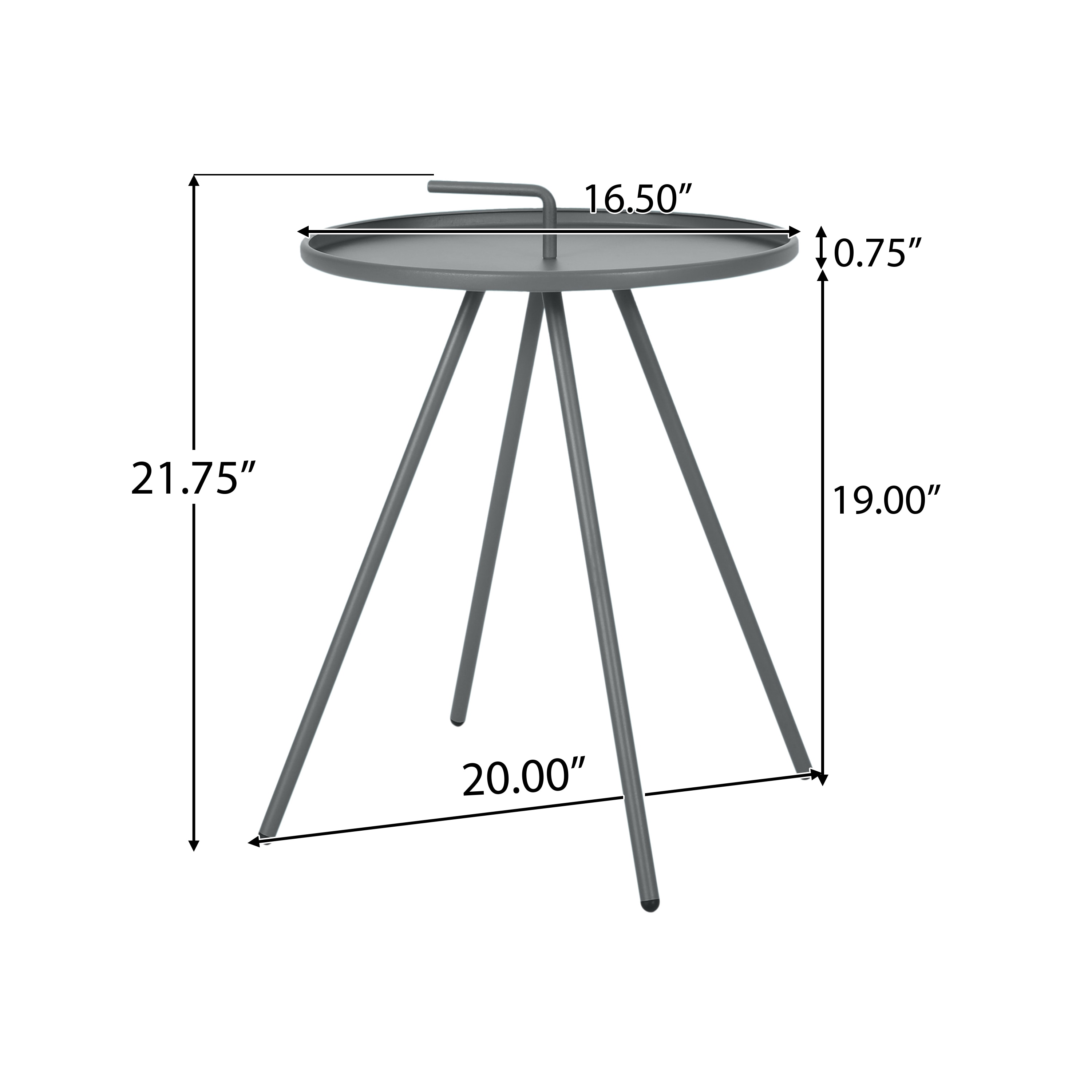 Moda Furnishings MD62849-GRY Patio-Tables - View #2