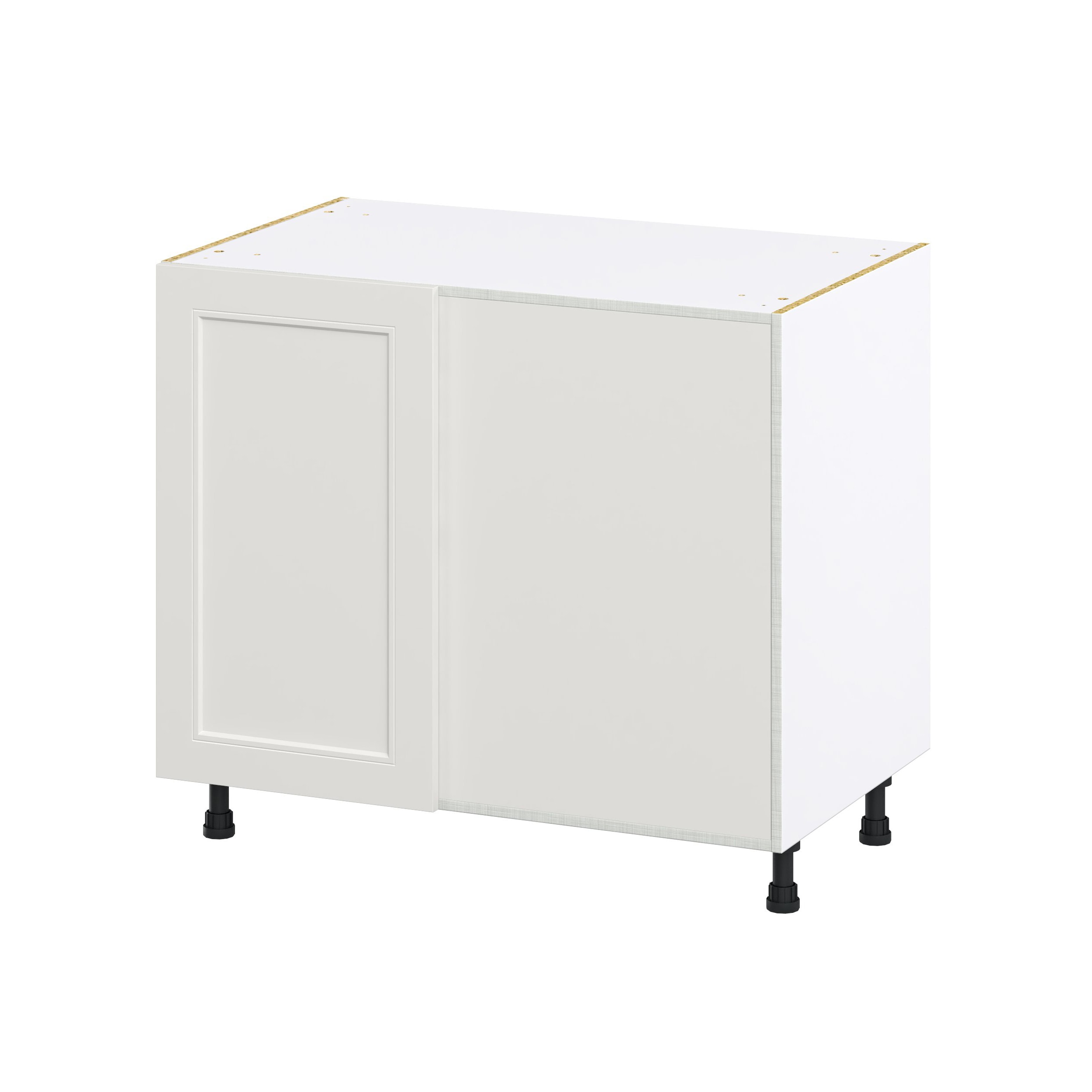 Hugo&Borg DSBBCR39-BE Belcourt 39-in W x 34.5-in H x 24-in D Painted Light Gray Blind Blind Base Fully assembled Cabinet (Recessed Panel Shaker)