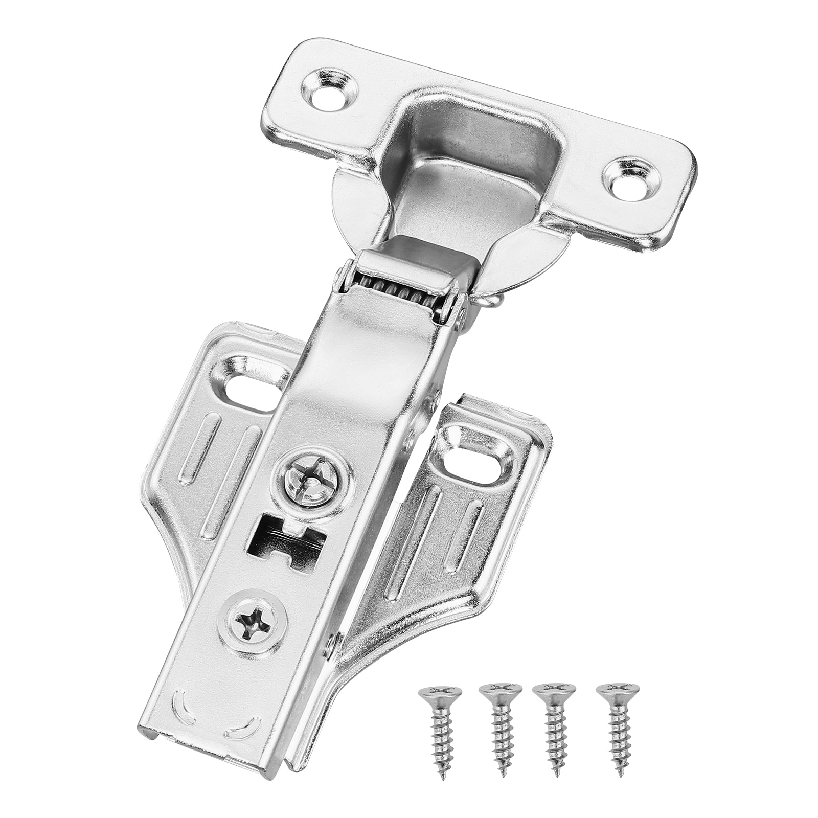 GIVIMO 50-Pack Soft Close Cabinet Hinges 100 Degree Full Overlay Concealed Cabinet Door Hinges with Mounting Screws for Framed and Frameless Cabinets #LW108GIVSS3522
