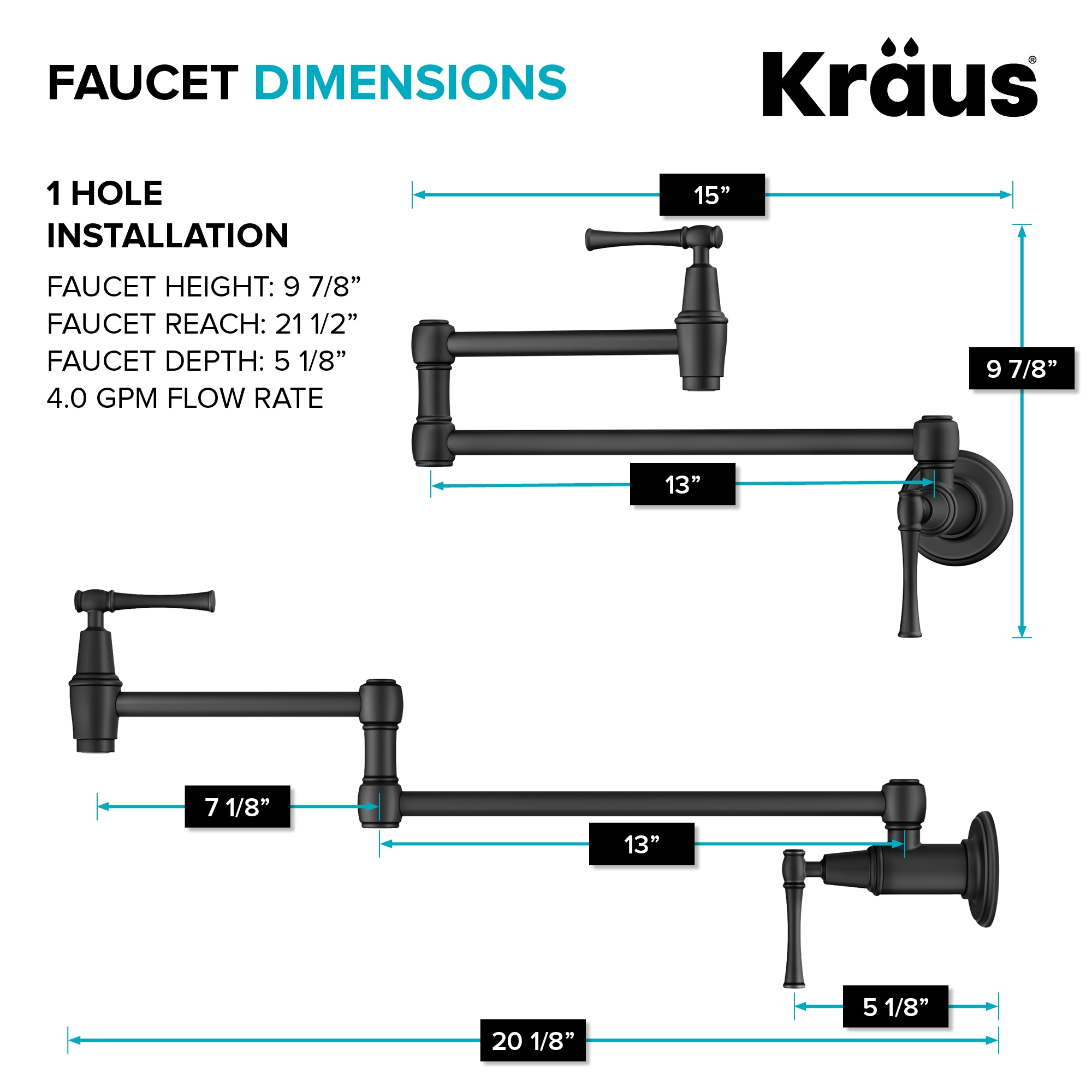 Kraus KPF-5002MB Kitchen-Faucets - View #6