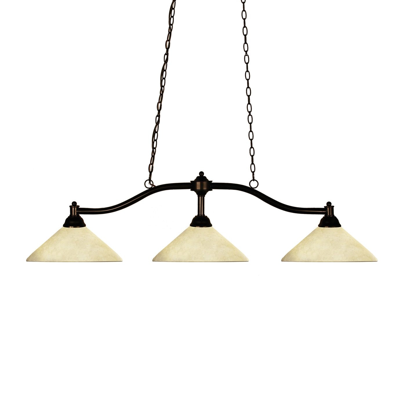Z-Lite 147BRZ-AGM14 Chance Bronze Incandescent Medium base (E-26) Pool Table Lighting