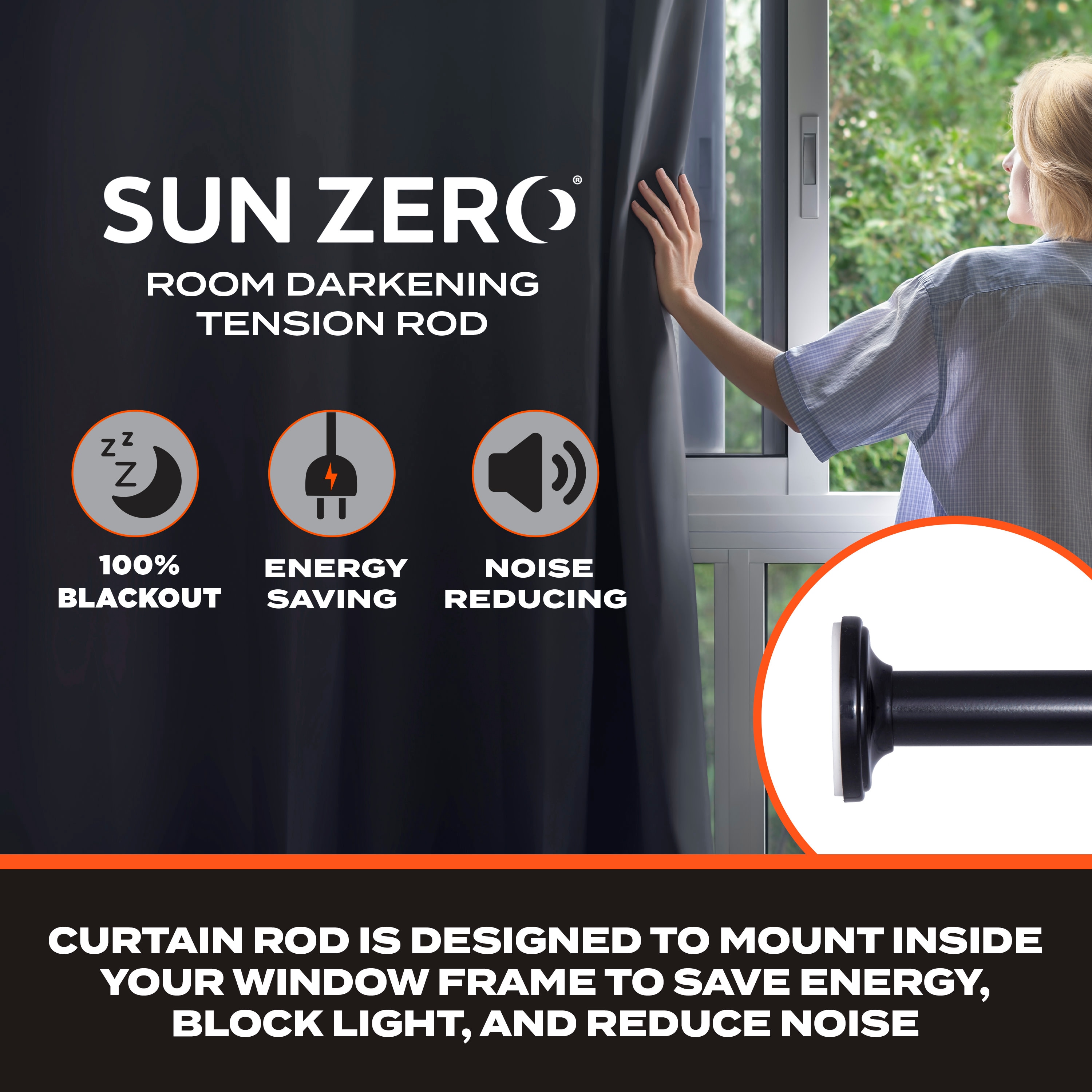 Sun Zero SN45055 Curtain-Rods - View #2