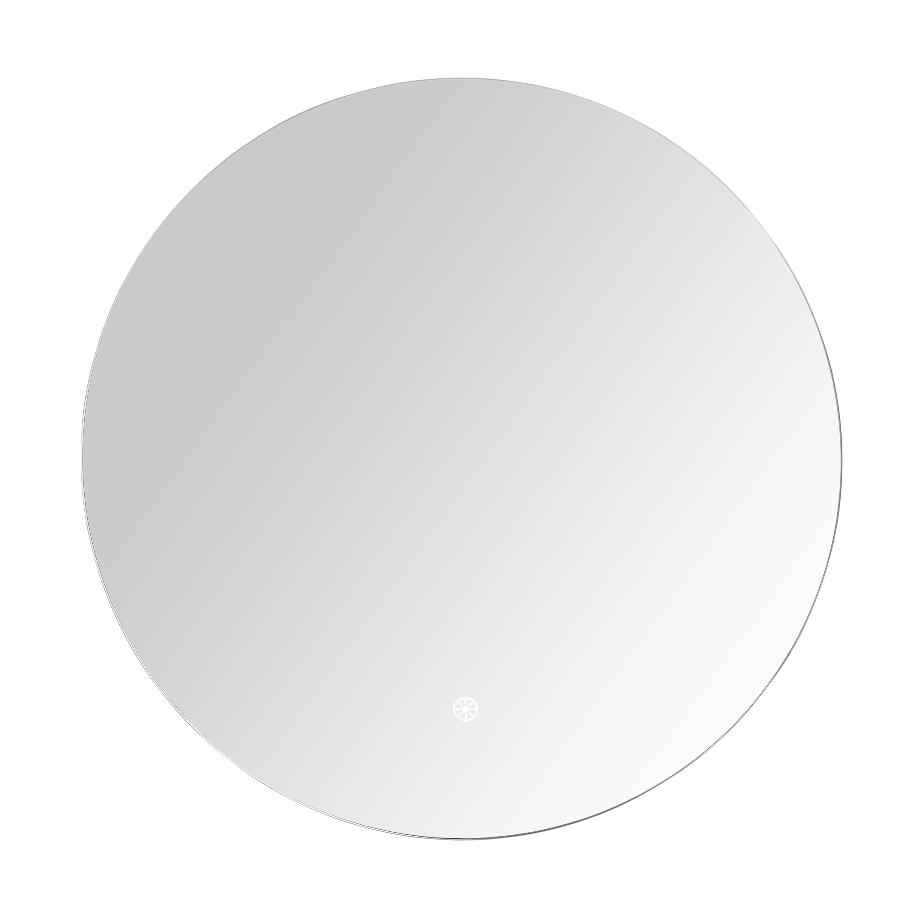 Avanity LUANA-M30 Luana 30-Inches x 30-Inches Polished Frameless Round Dimmable LED Lighted Fog Free Bathroom Vanity Mirror ( Silver )