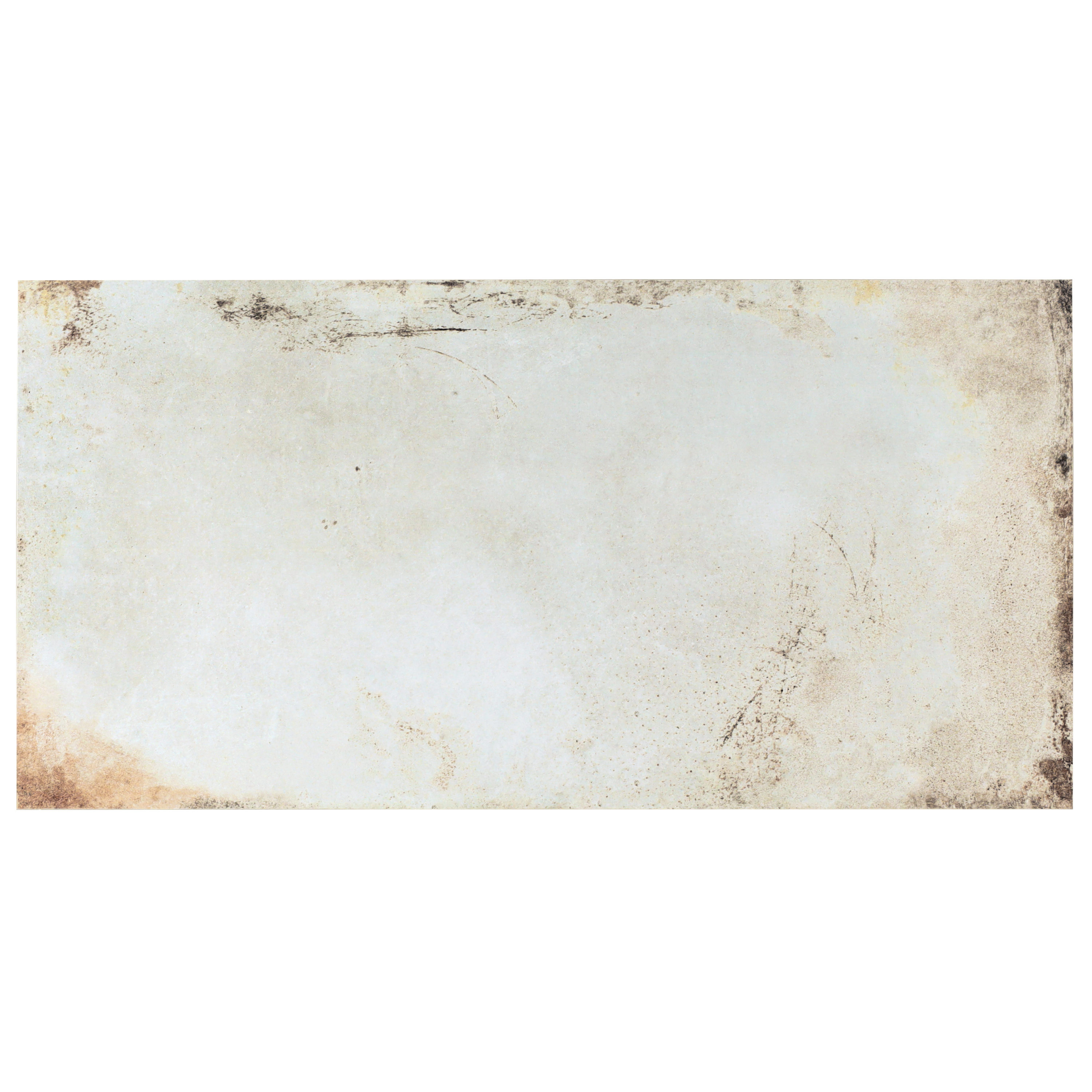 Artmore Tile EXT3RD107584 Sample - Angela Harris Santa Clara White 4-in x 8-in Matte Porcelain Cement look Floor and Wall Tile