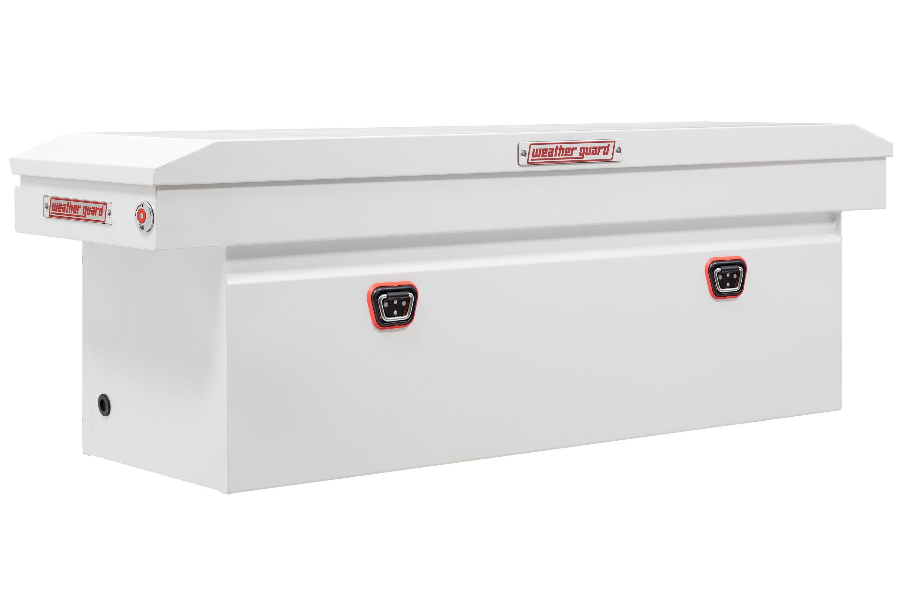 WEATHER GUARD 72-in x 20-in x 24-in White Steel Crossover Truck Tool Box 5727538