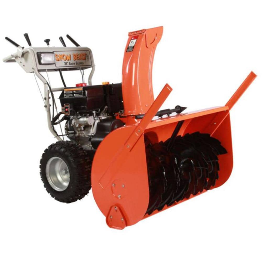 Snow Beast 36SBM16 36-in 420-cc Two-stage Self-propelled Gas Snow Blower with Push-button Electric Start; Headlight(s)