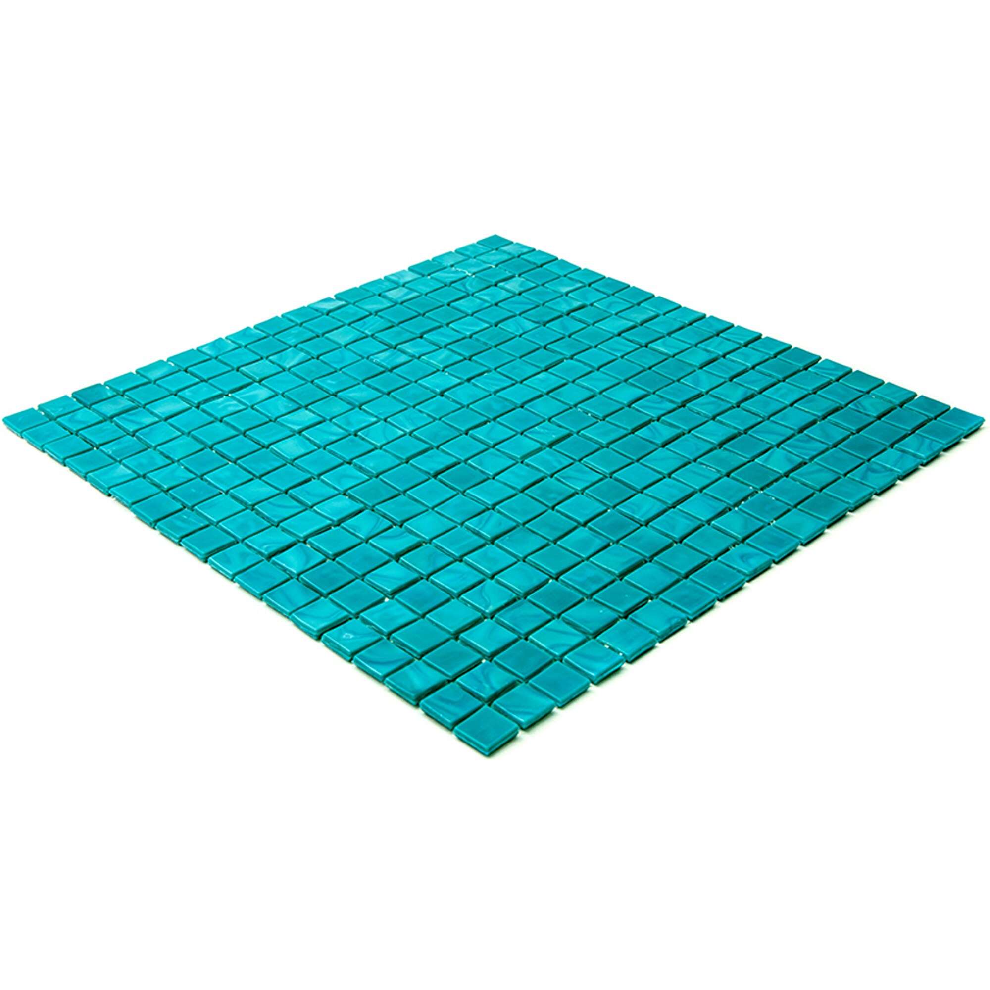 Turquoise Blue Iridescent Glass Mosaic Tile for Walls and Floors