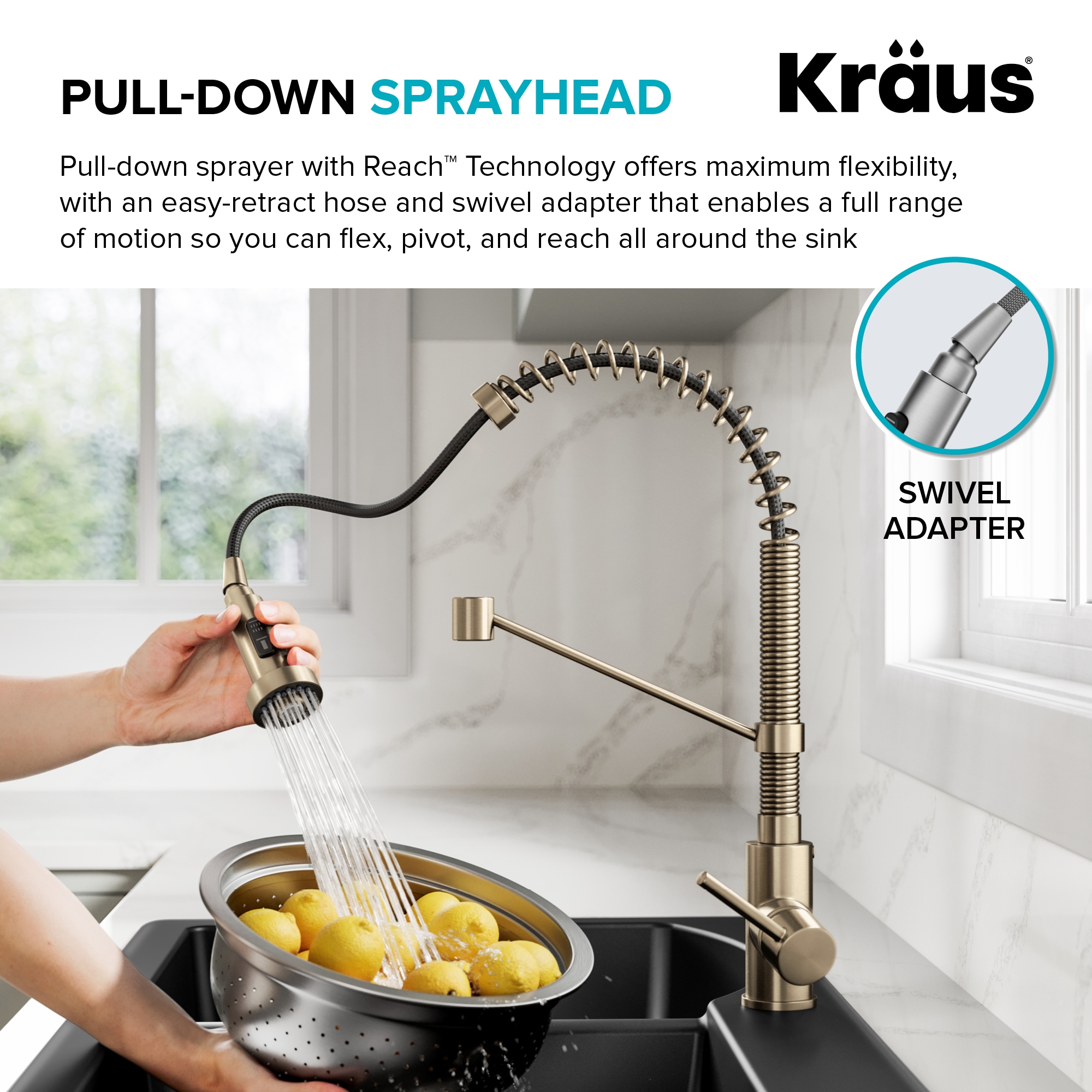 Kraus KPF-1610SFACB Kitchen-Faucets - View #7