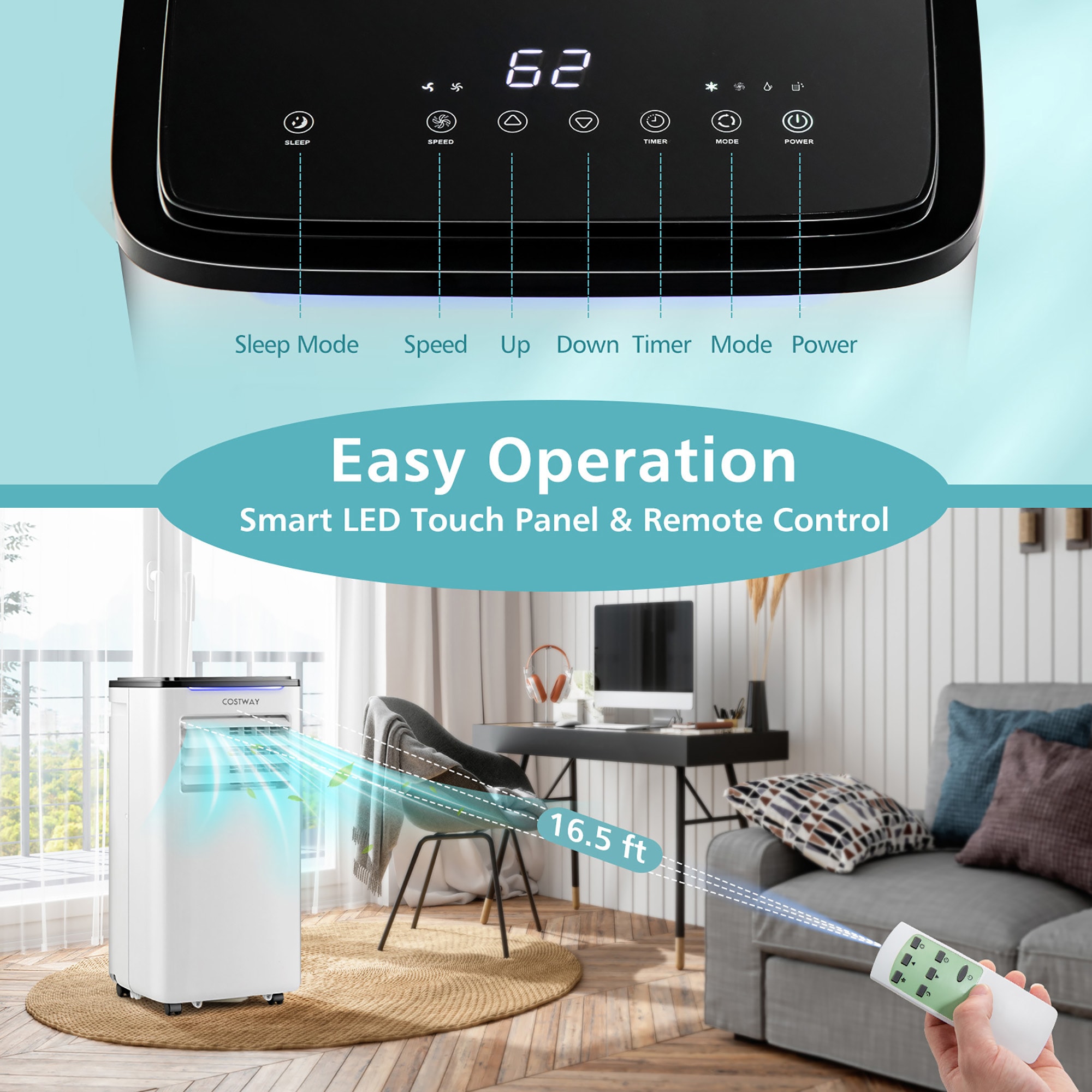 Costway LWS00236 Portable-Air-Conditioners - View #3