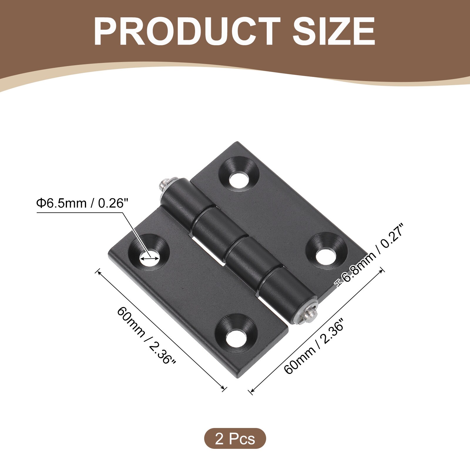Unique Bargains S25093000UX8261 Cabinet-Hinges - View #2