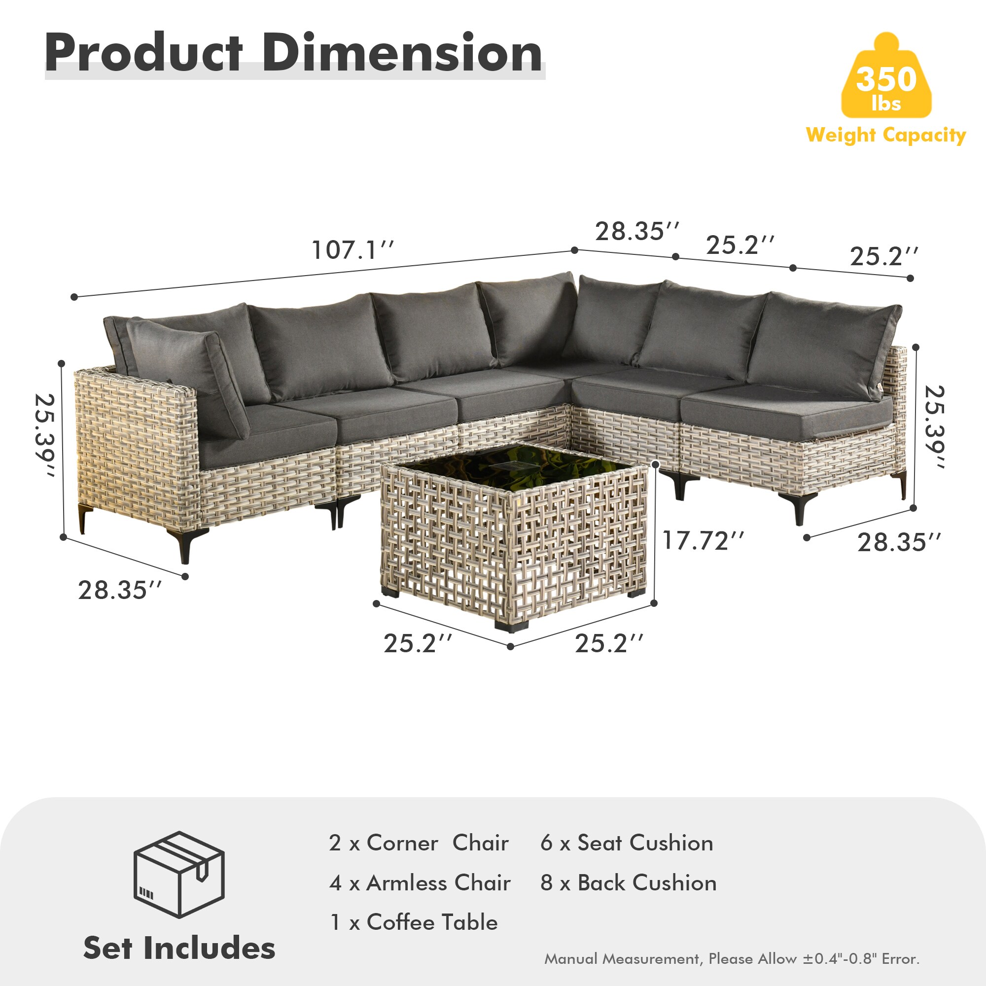Ovios SK107 Patio-Conversation-Sets - View #7