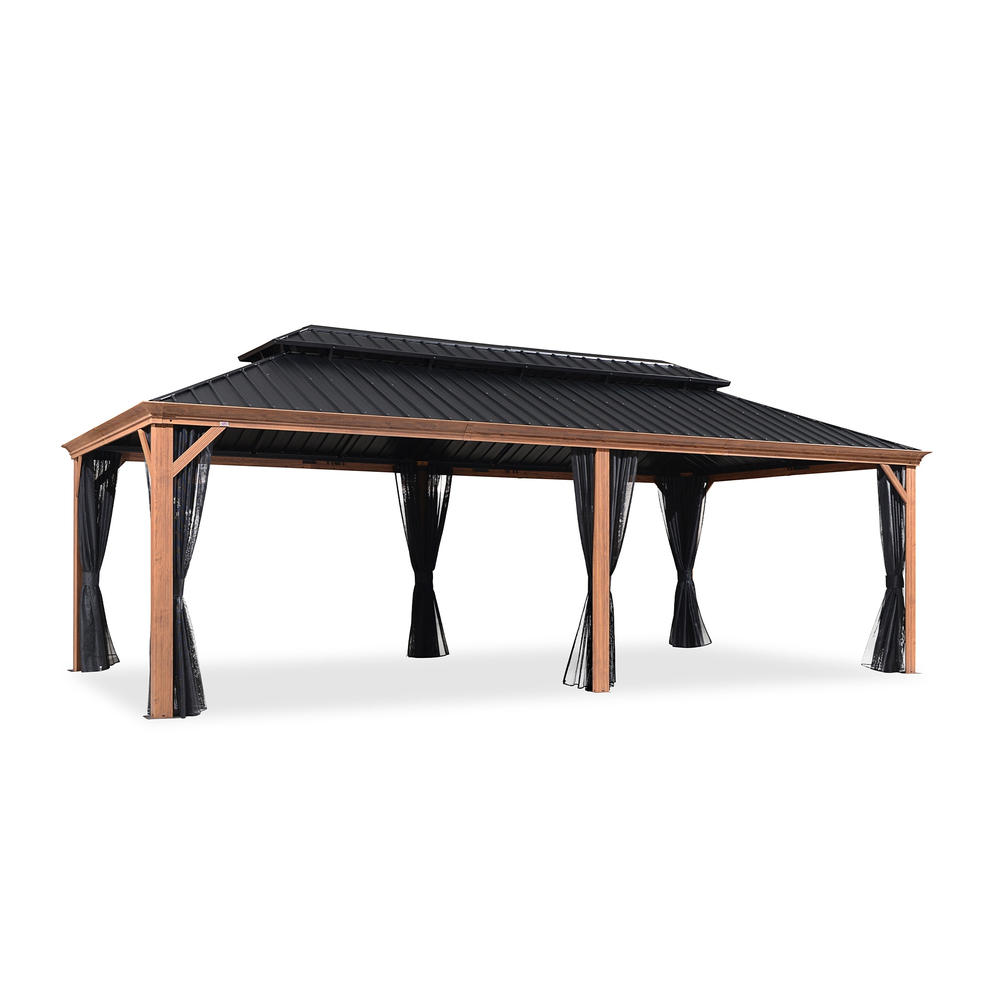 PURPLE LEAF LS06WHTG1224 Wood-Resin-Gazebos - View #2