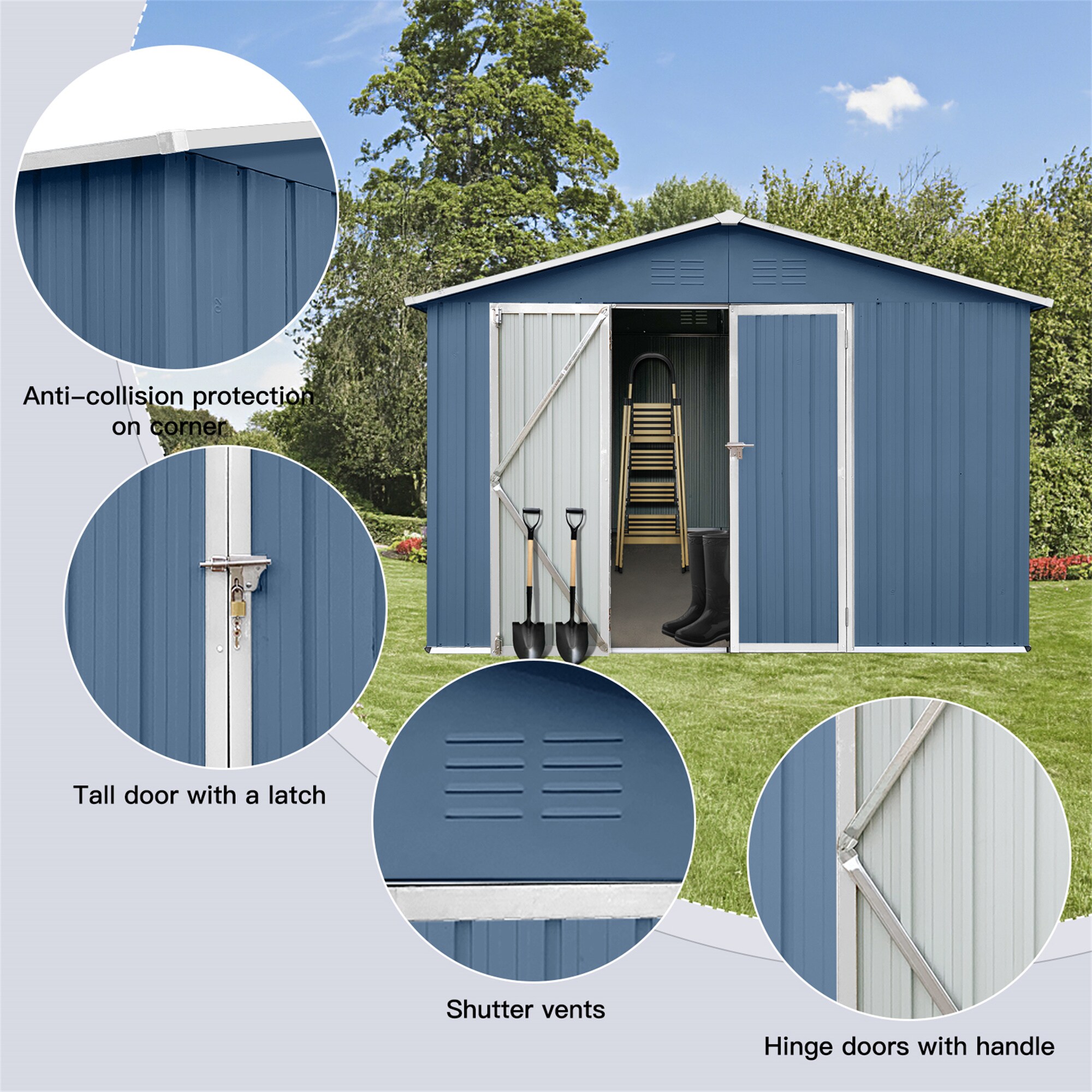 BABOOM BOM-S00060-OR Metal-Storage-Buildings-Sheds - View #3
