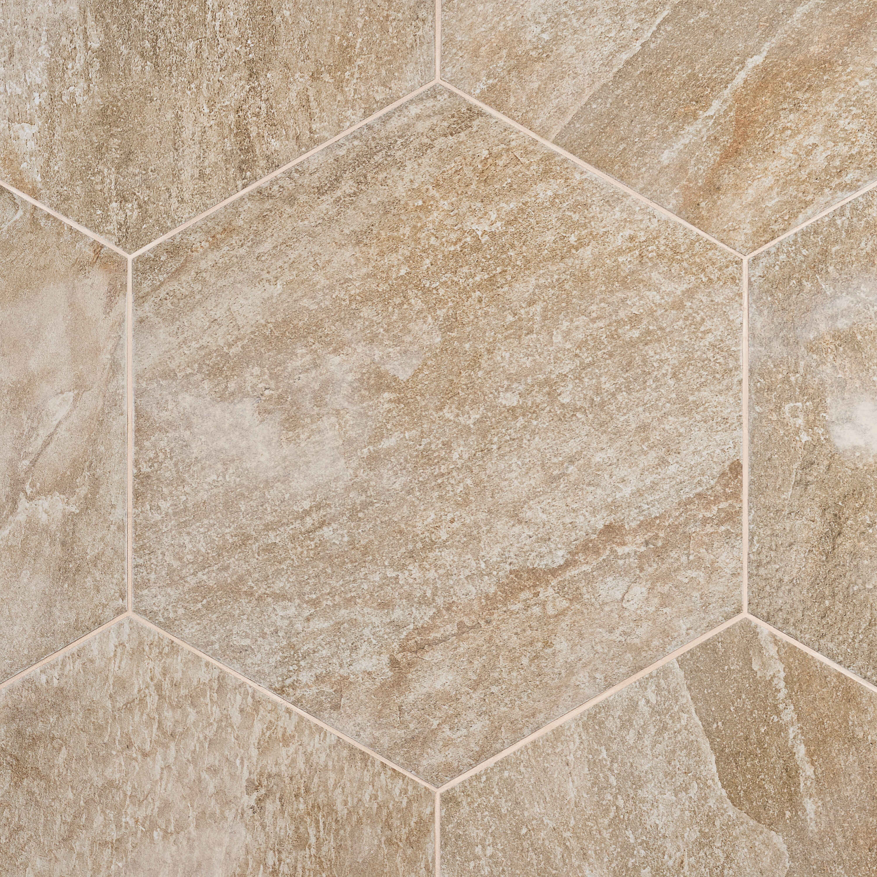 Artmore Tile Petro Sand Beige 20-in x 20-in Matte Porcelain Hexagon Floor and Wall Tile ( 12.91-sq ft Carton )