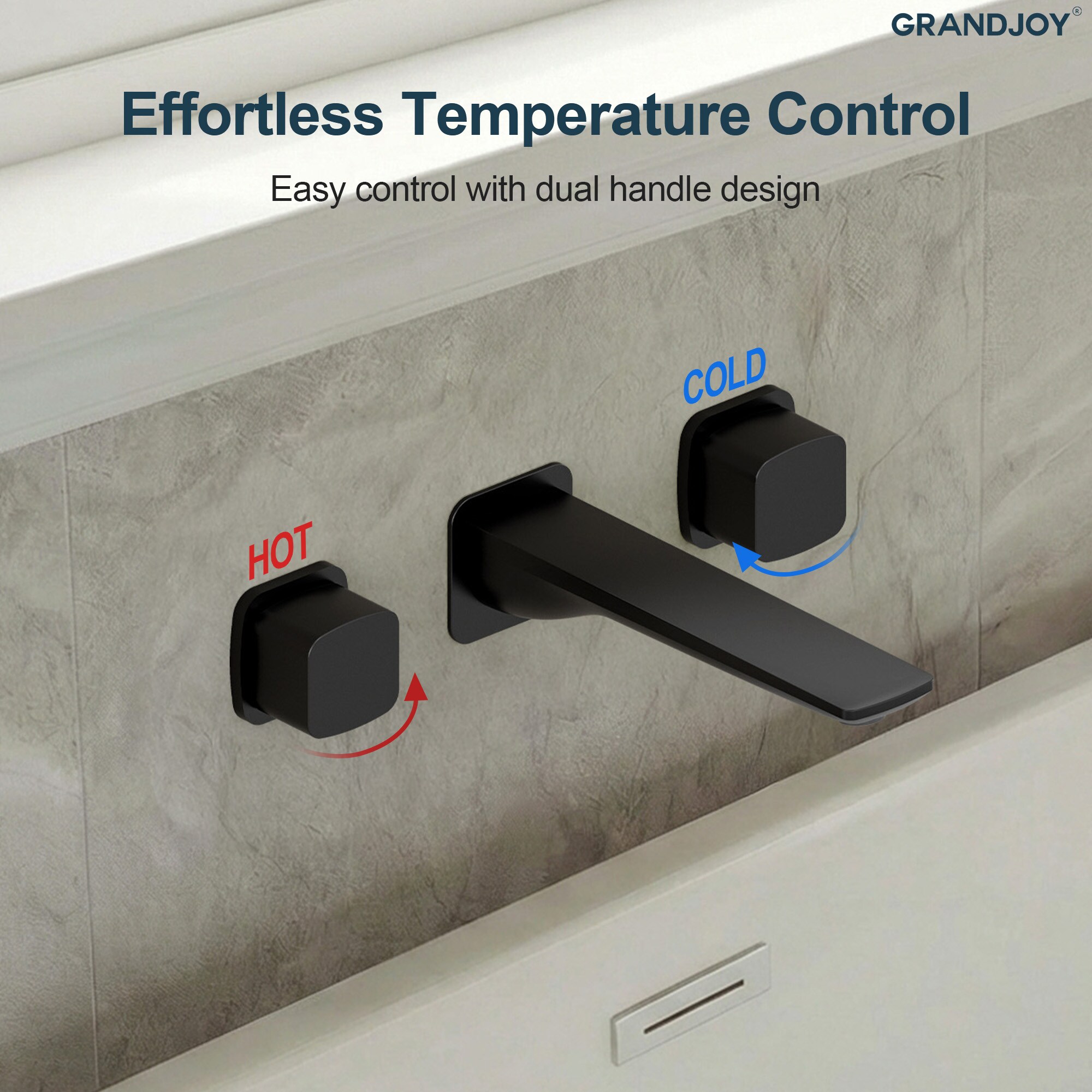 GRANDJOY SGF13GJ-15T-BL Roman-Tub-Faucets - View #4
