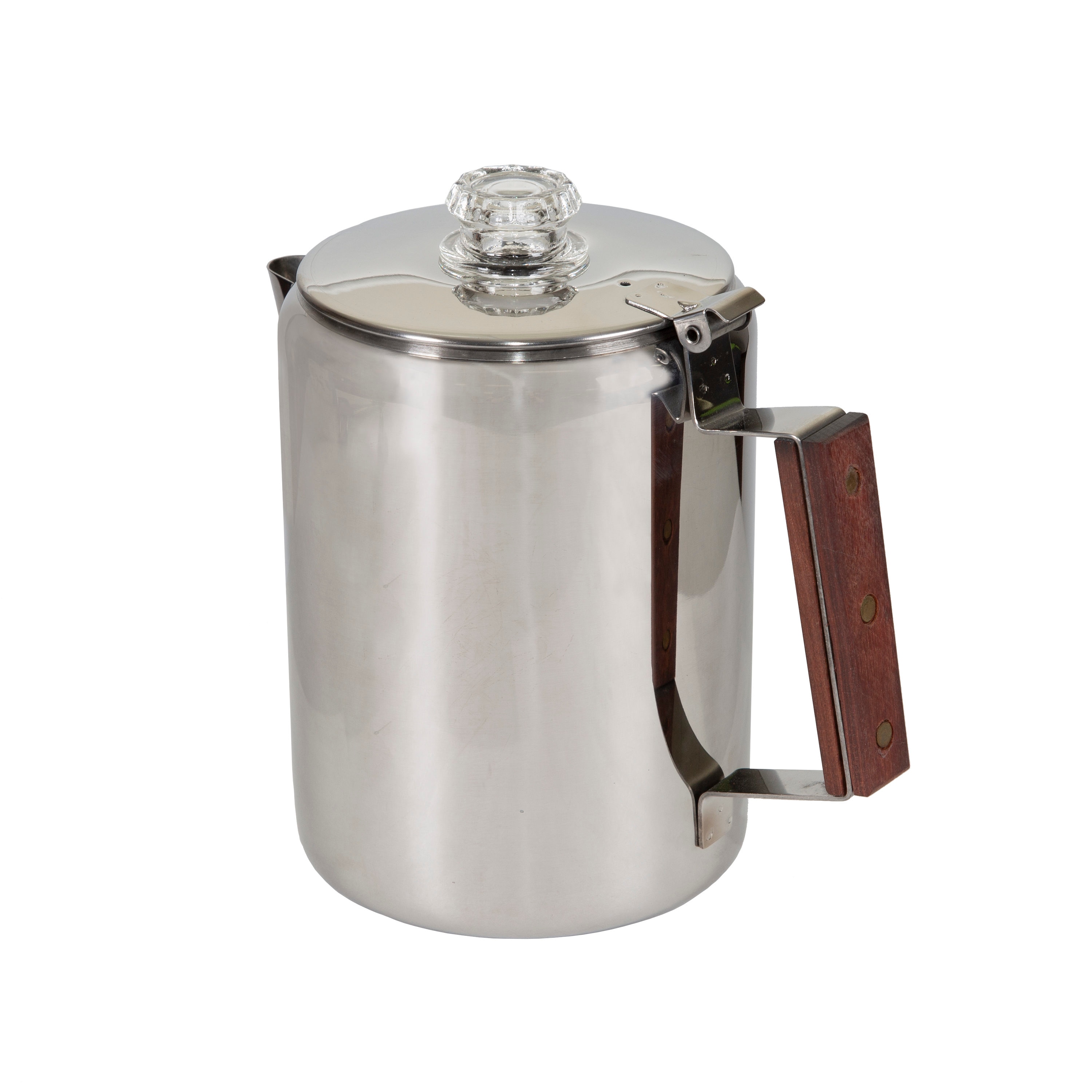 Stansport Aluminum Percolator Coffee Pot - 9 Cup