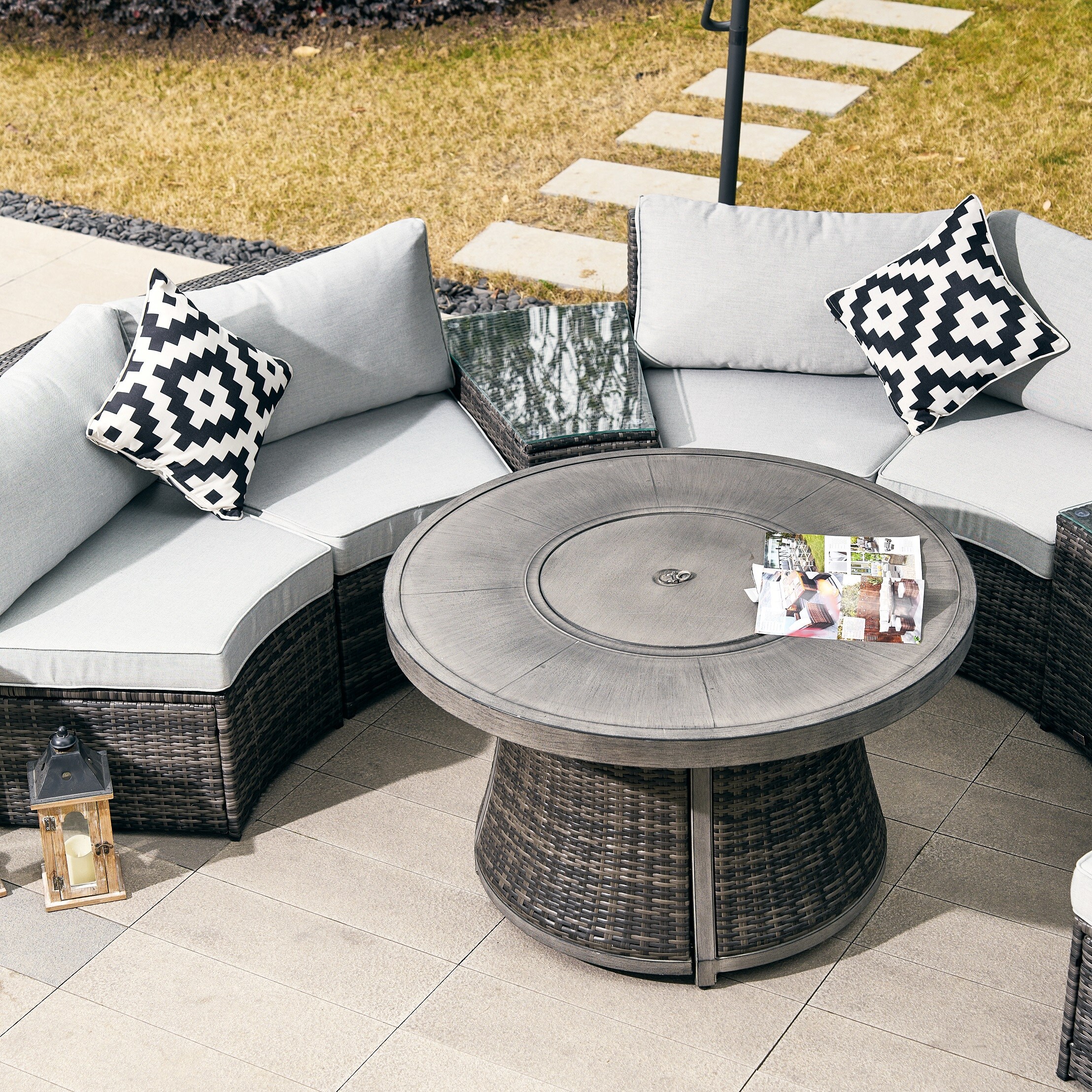 Moda Furnishings G3R-1205B-GR Patio-Conversation-Sets - View #5
