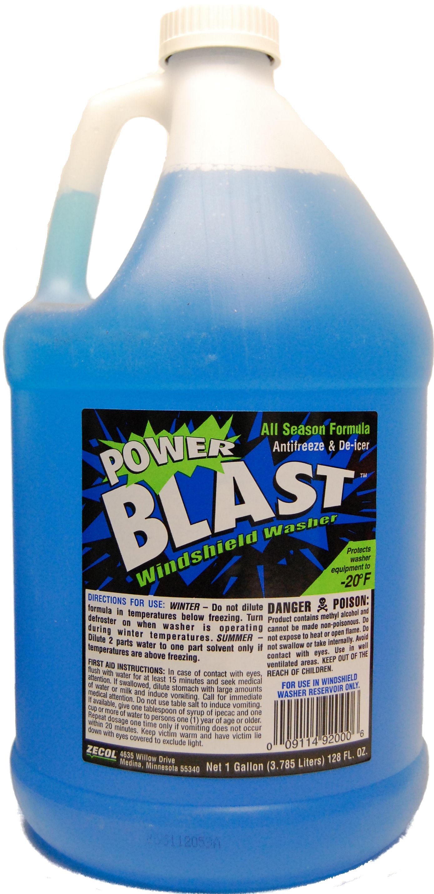Power Blast Windshield Washer Fluid Antifreeze and De-Icer