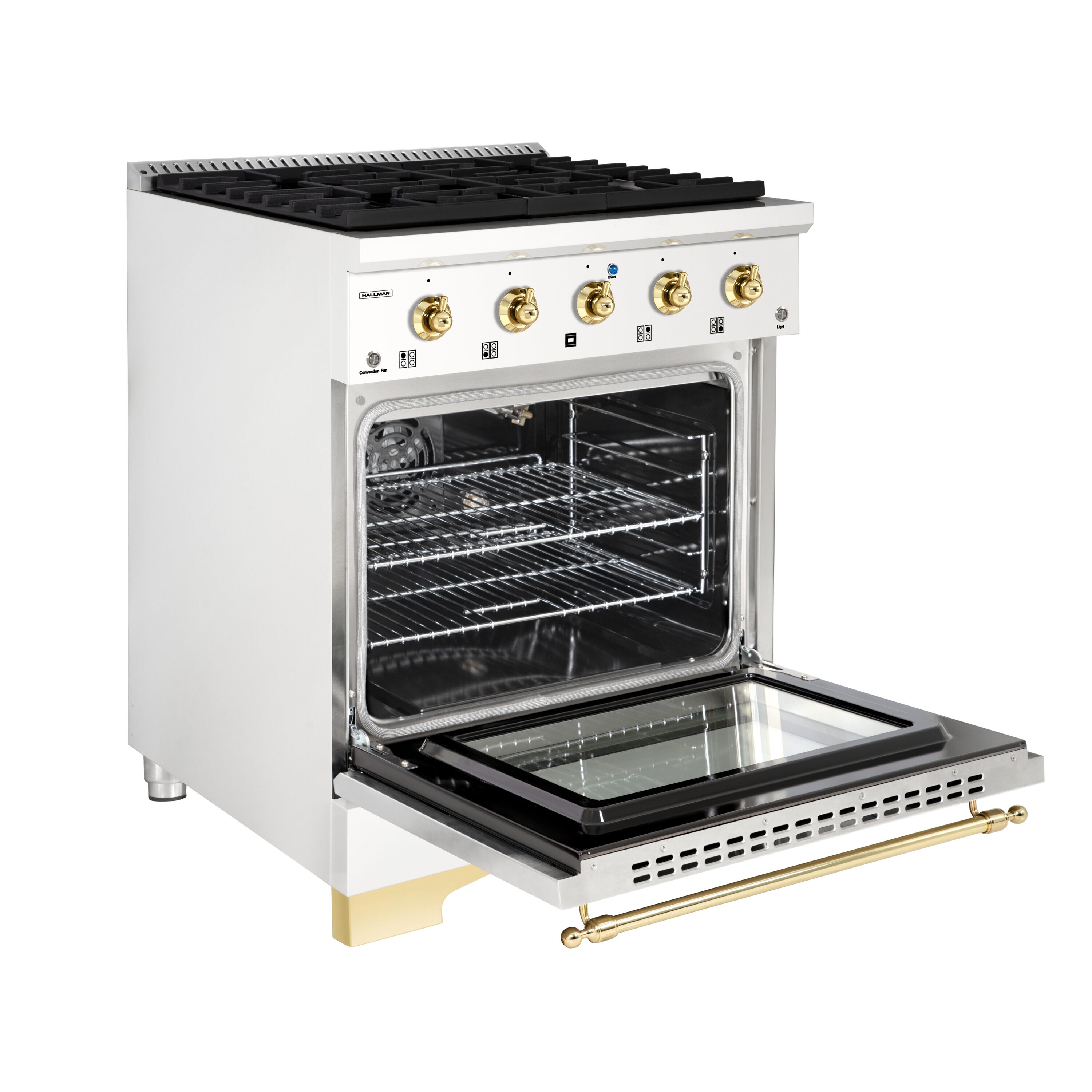 Hallman HCLRG30BSWT Freestanding-Gas-Ranges - View #4