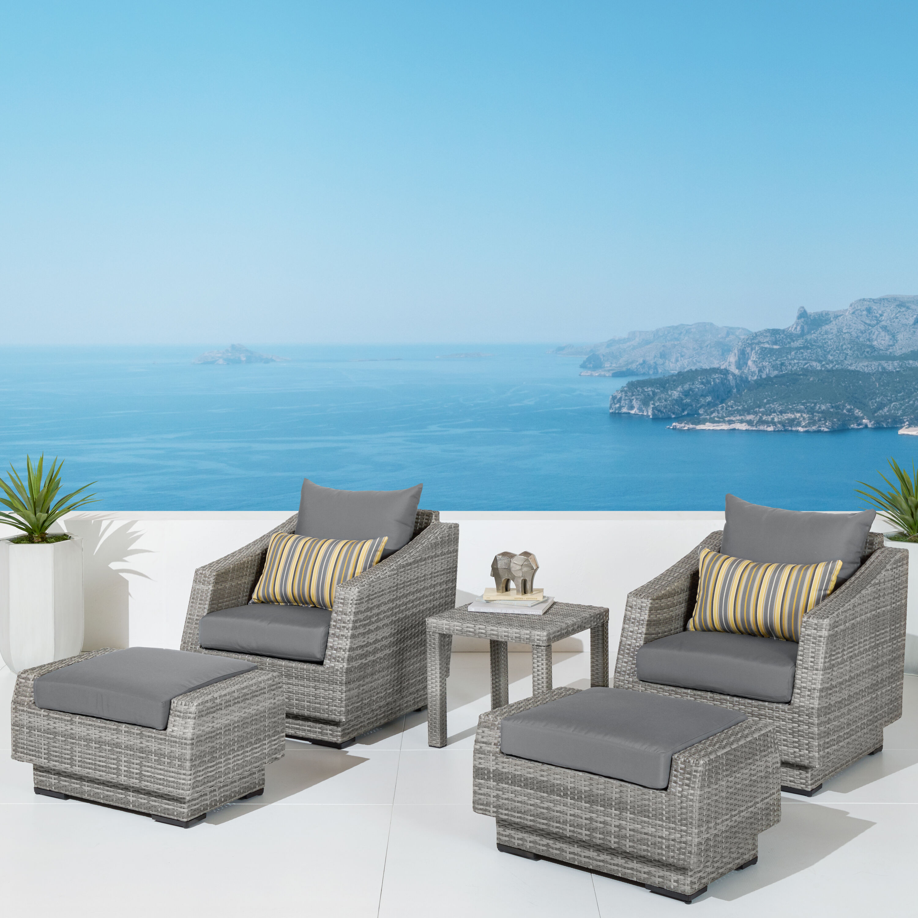 RST Brands OP-PECLB5-CNS-CHR-K Patio-Conversation-Sets - View #9