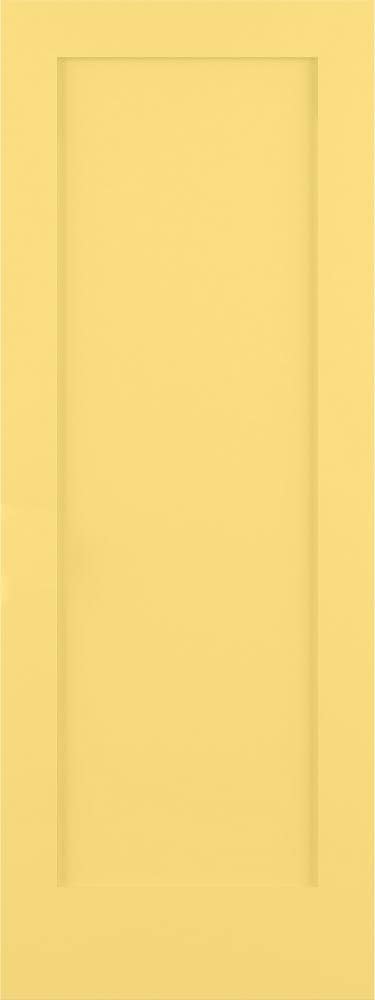 RELIABILT LO1368921 Shaker 32-in x 80-in Marigold 1-panel square Smooth Solid core Prefinished Pine Wood Slab Door