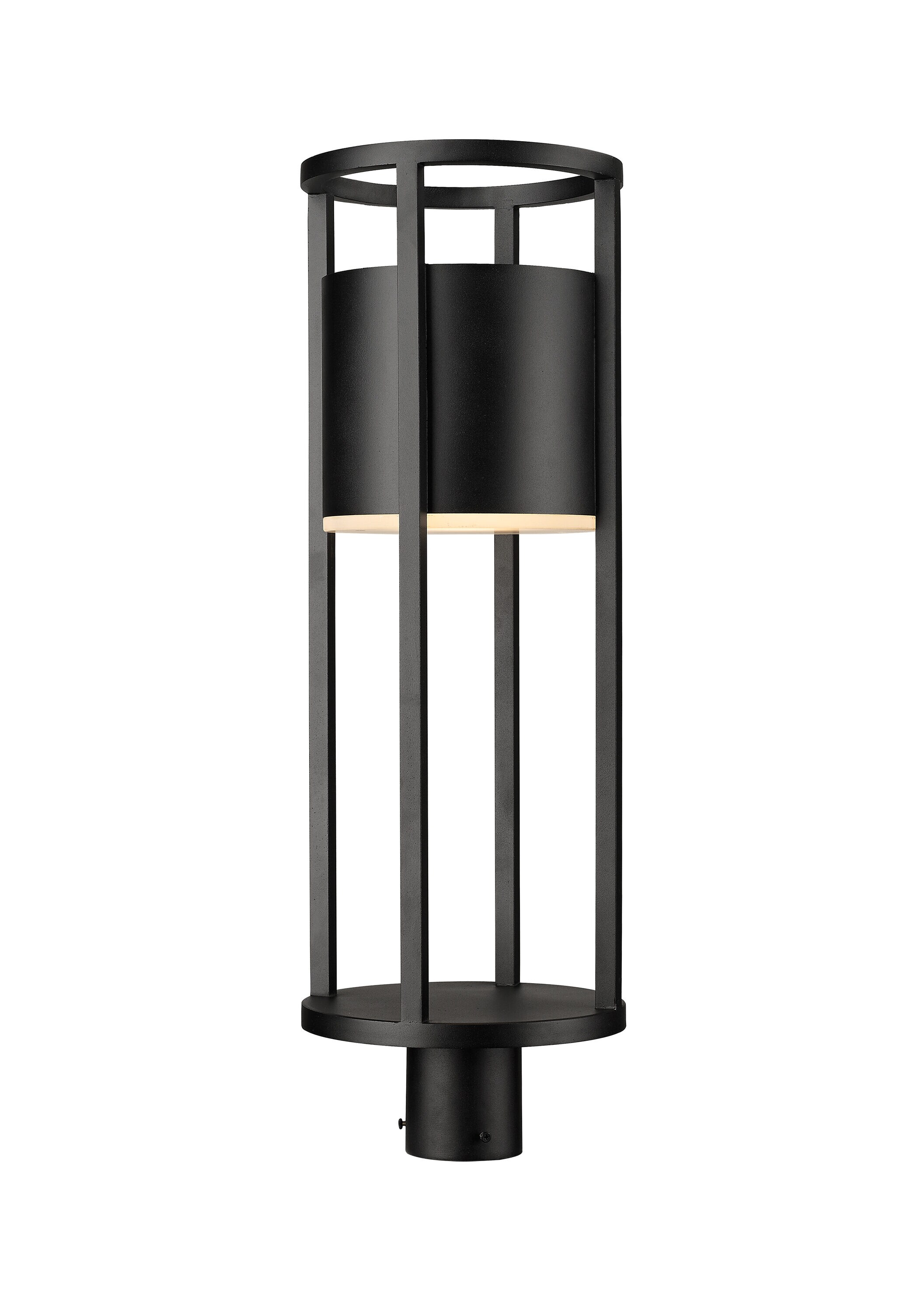 black-integrated-led-post-light-parts-at-lowes