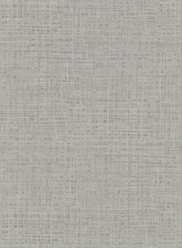 Warner Textures 2921-50928 60.8-Sq. Feet Pewter Vinyl Textured Abstract 3D Unpasted Wallpaper