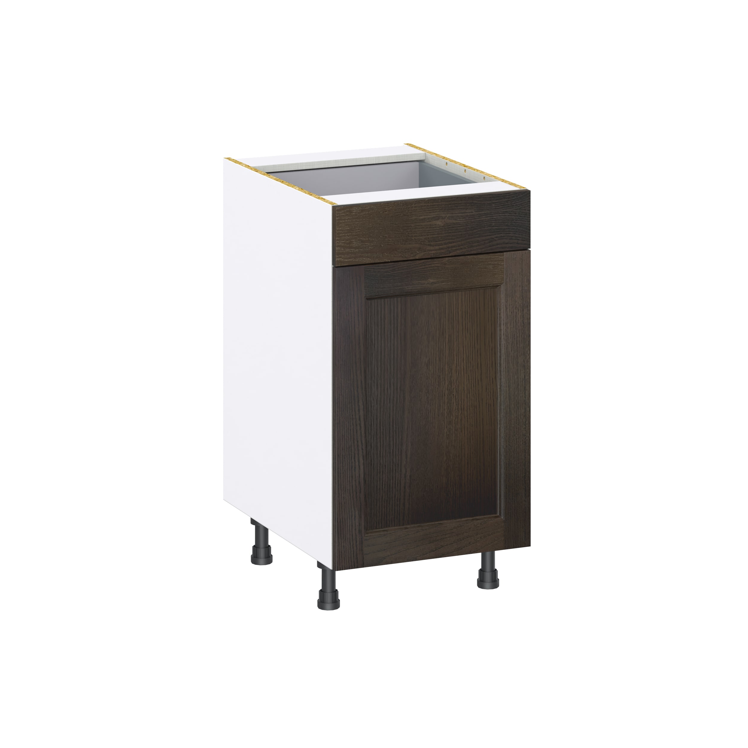Hugo&Borg DSB18(L/R)-MO Montclaire 18-in W x 34.5-in H x 24-in D Wood Base Fully assembled Cabinet (Recessed Panel Shaker)