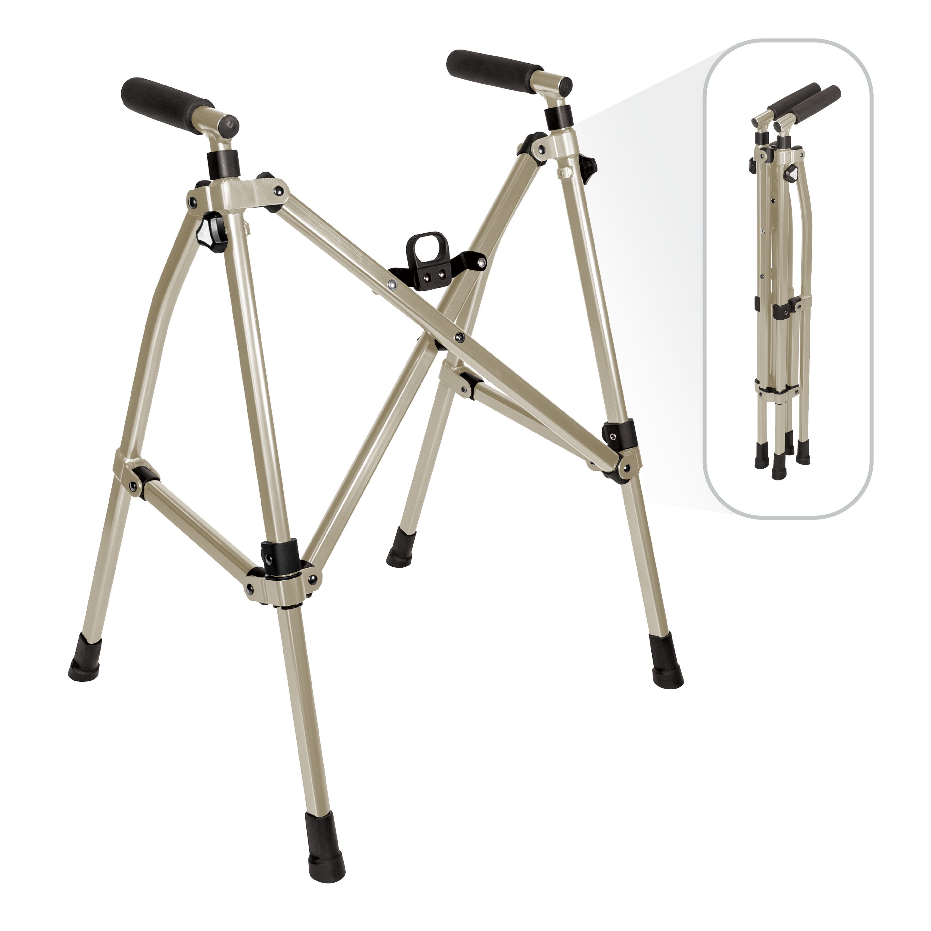 Stander - Wonder Walker Lite Desert Sand Short Height 28 in to 33 in Lightweight Compact Folding ...