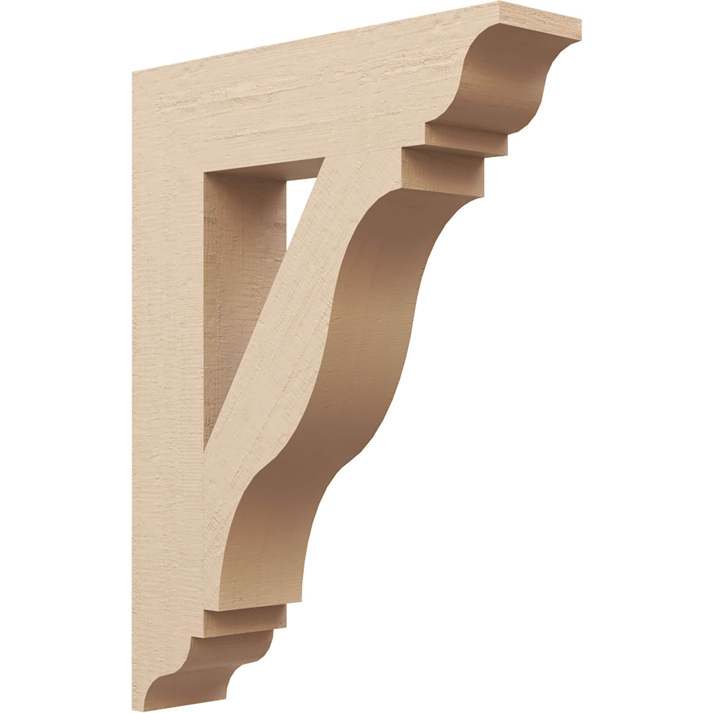 Ekena Millwork 2116876 Funston Rough Cedar Woodgrain TimberThane 5-1/2-in x 32-in x 24-in Brown Urethane Standard bracket