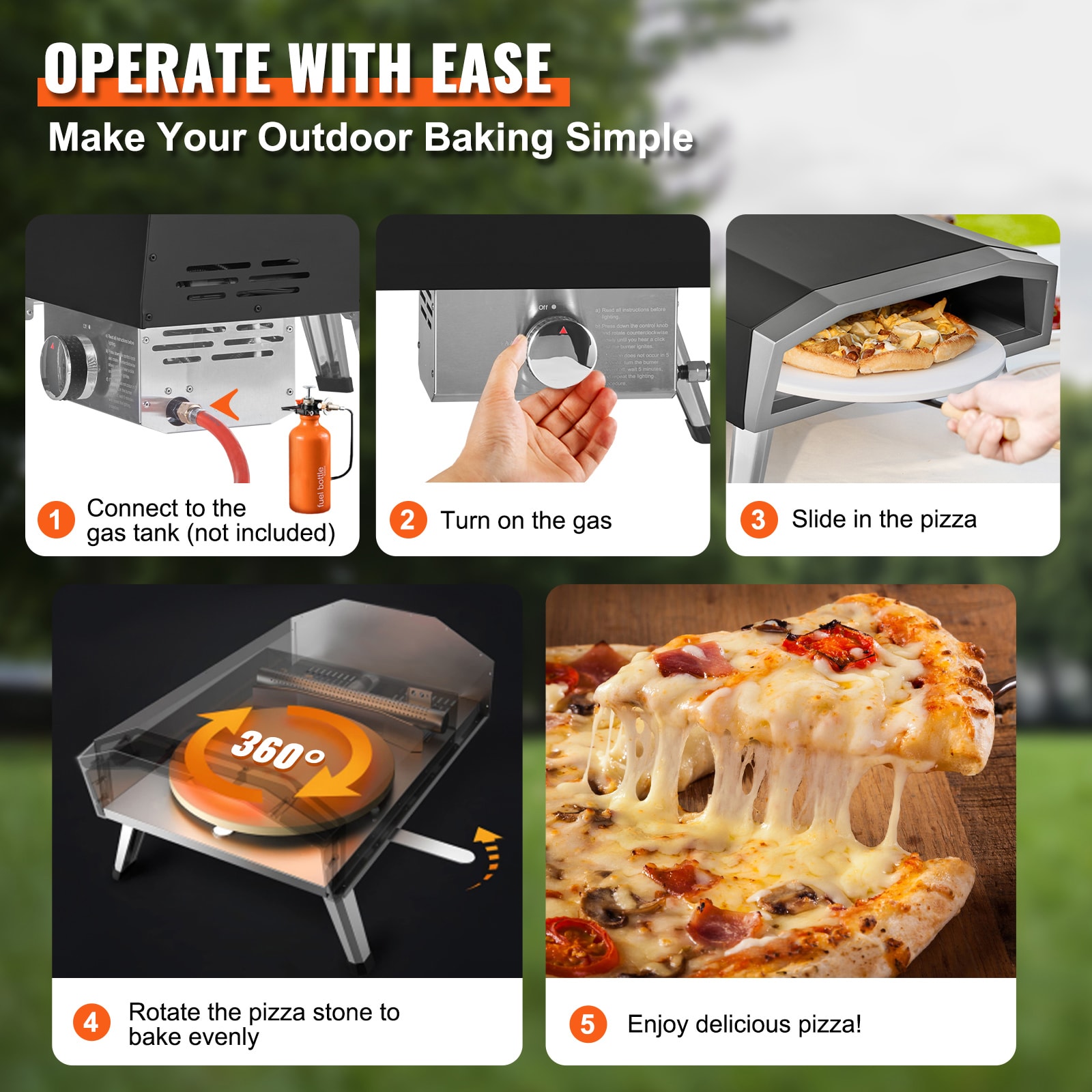 VEVOR BXSPSLYCMBRQHT66JV0 Outdoor-Pizza-Ovens - View #7