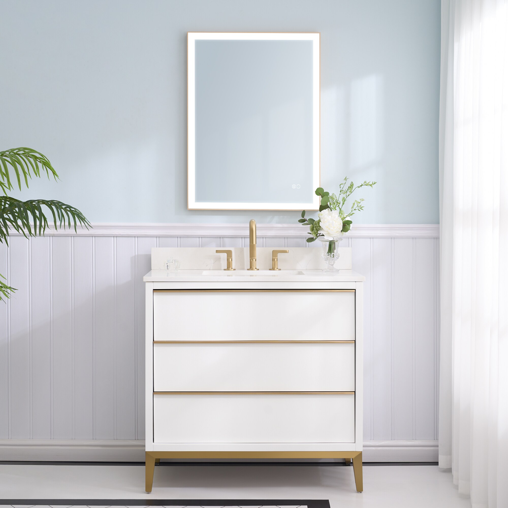 WELLFOR NOLAN36QZ-WT Bath-Vanity-Combo - View #3