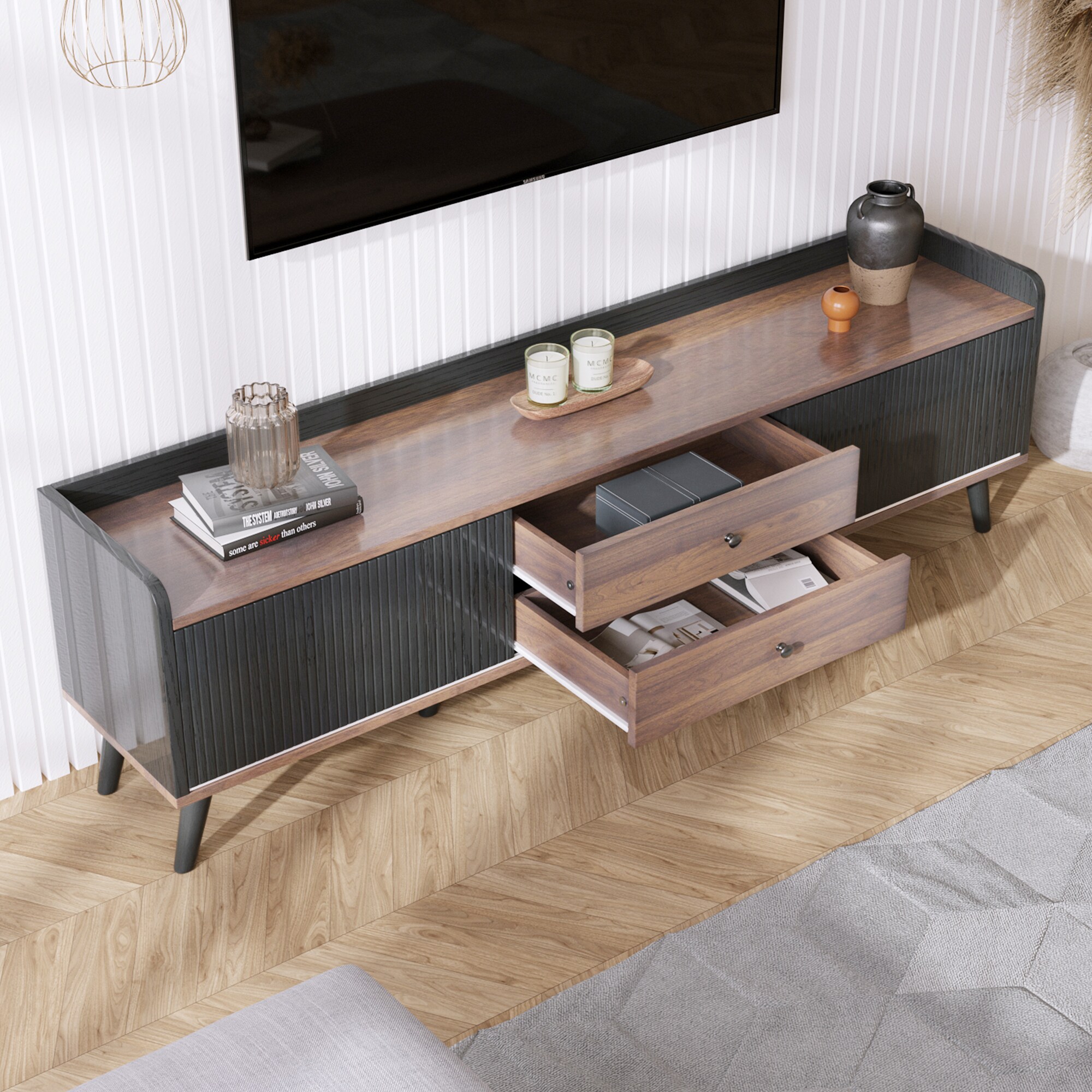 ModernLuxe L3P-N710P180182B Tv-Stands - View #3