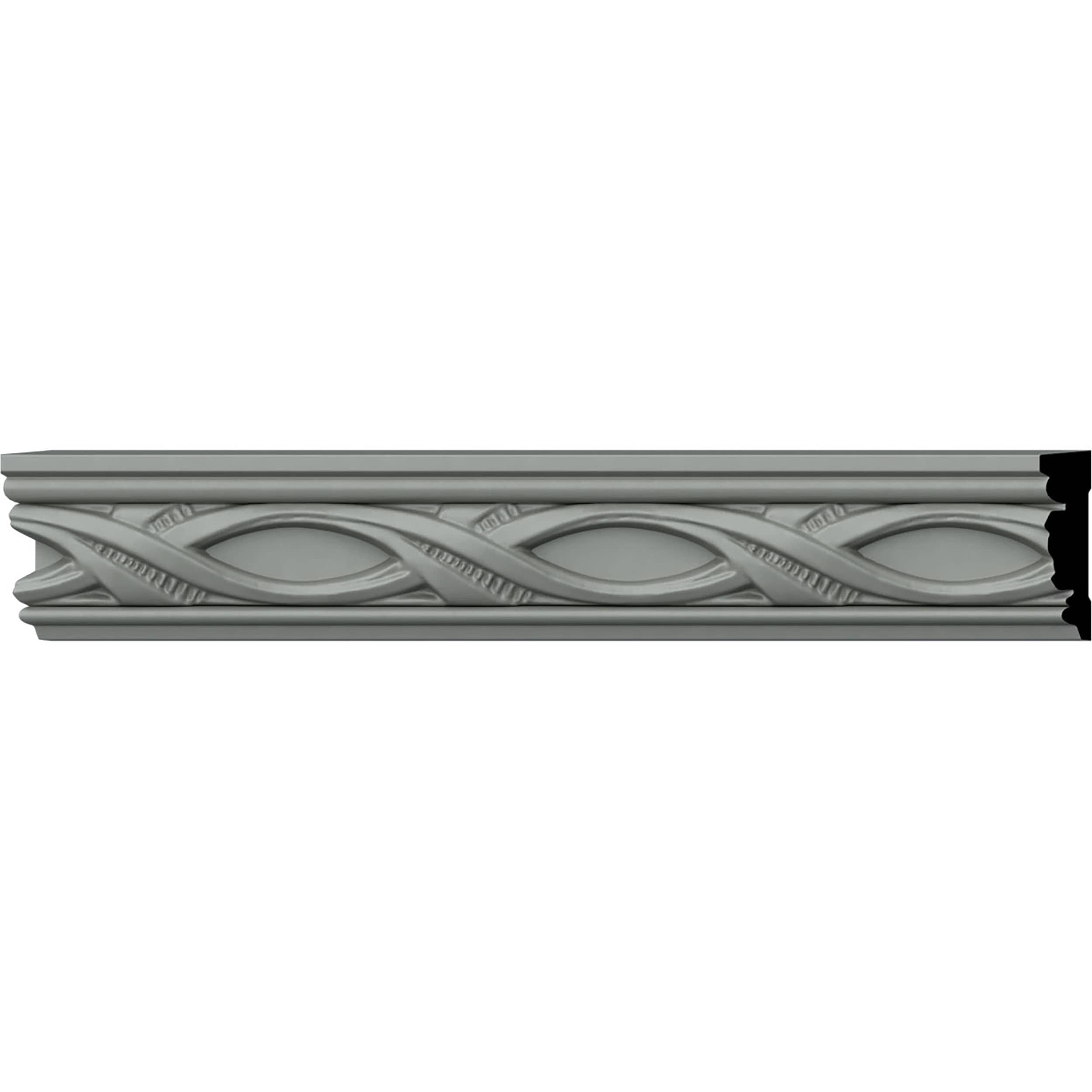 Ekena Millwork PIR02X00ME Medway 1.75-in x 8.0-ft White Primed Polyurethane 169482 Wall Panel Moulding
