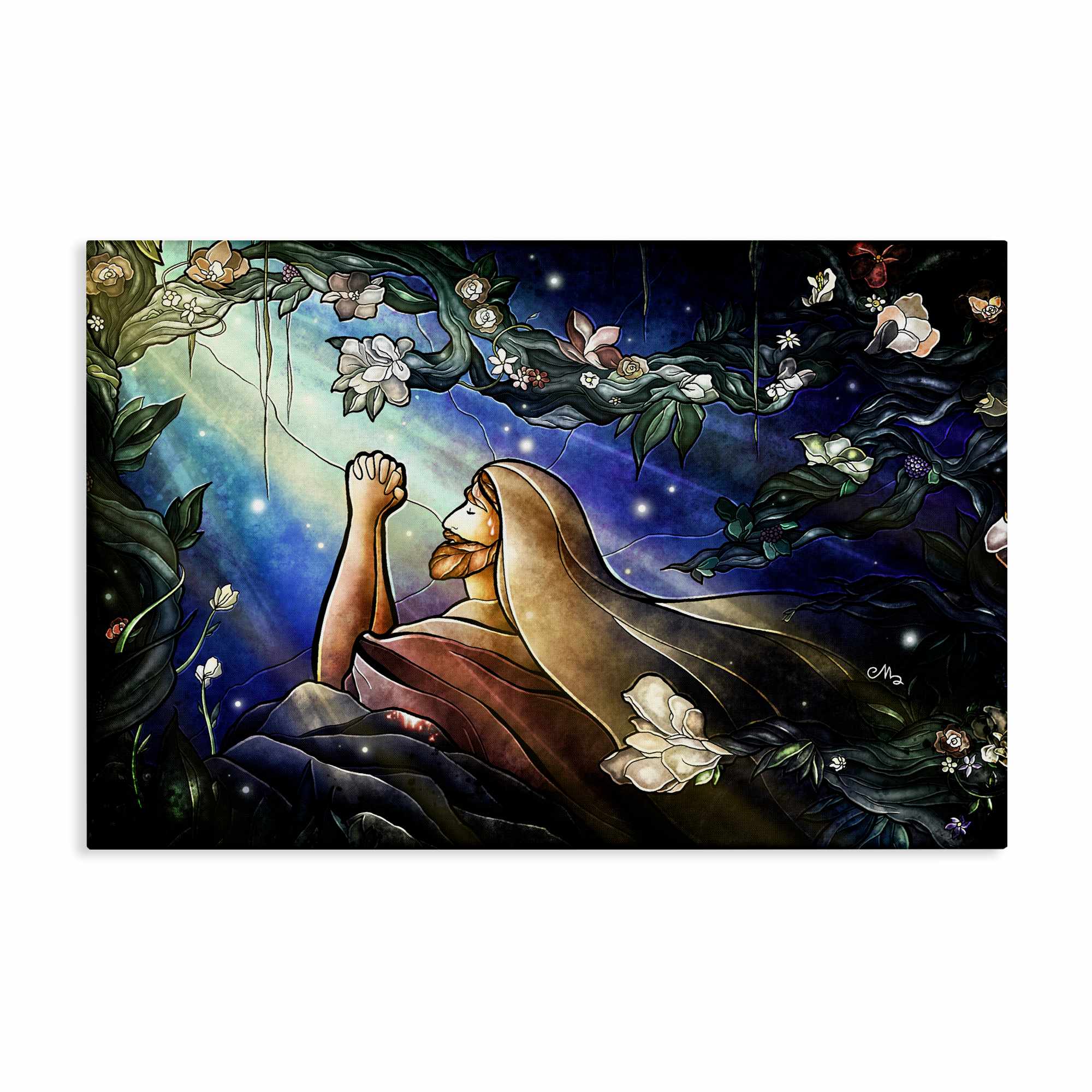 Stupell Industries BS-988-CN-20X30 Religious Gethsemane Prayer Canvas Wall Art By Mandie Manzano 30 x 20