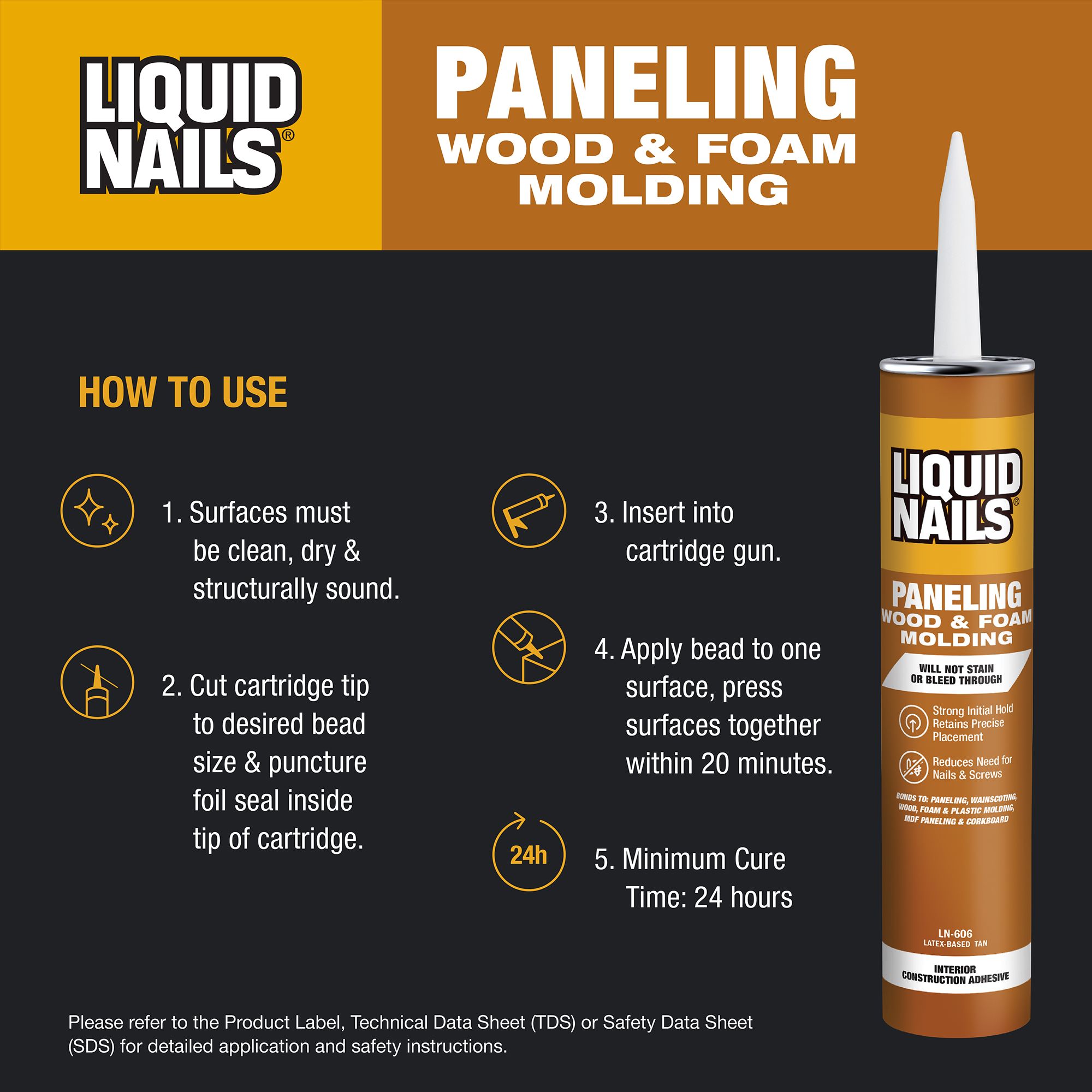 LIQUID NAILS LN-606 Construction-Adhesive - View #3