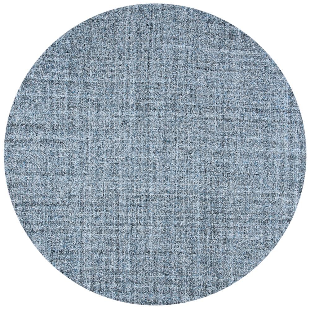Safavieh ABT604M-6R Abstract Aya 6 x 6 (ft) Tufted Synthetic Blue/Black Round Indoor Distressed/Overdyed Farmhouse/Cottage Area rug