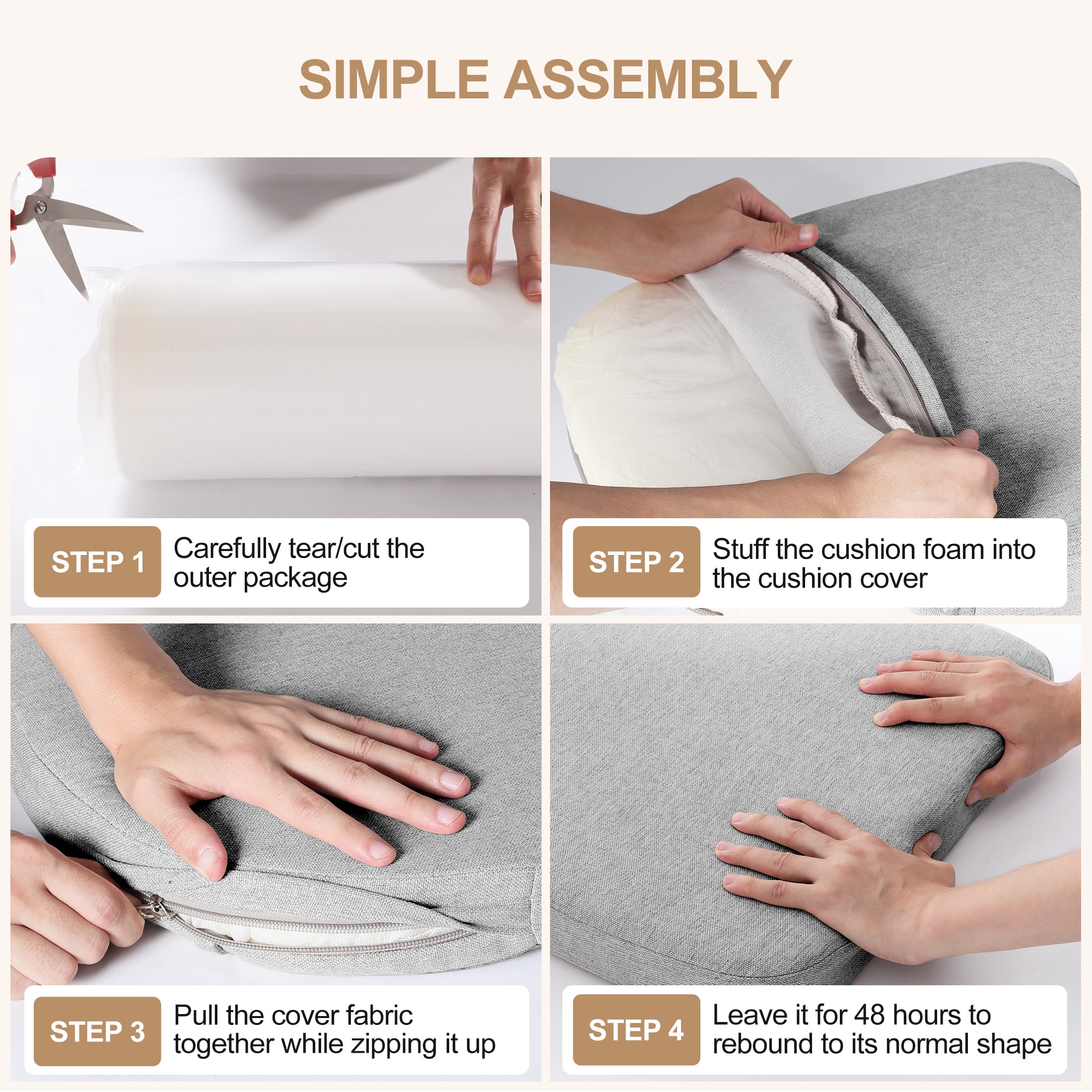 AAAAAcessories LS-DCCLU-QIANHUI-2P Indoor-Chair-Cushions - View #9
