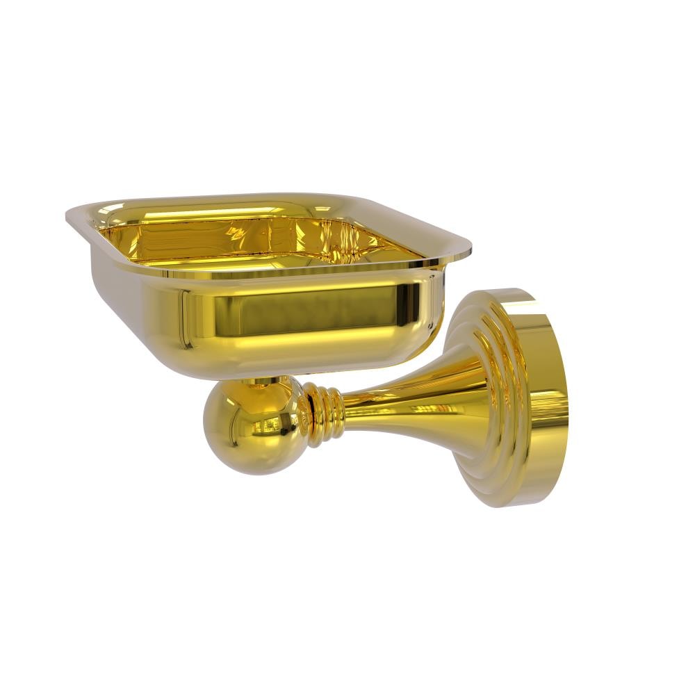 Allied Brass SG-32-PB Sag Harbor Polished Brass Brass Soap Dish
