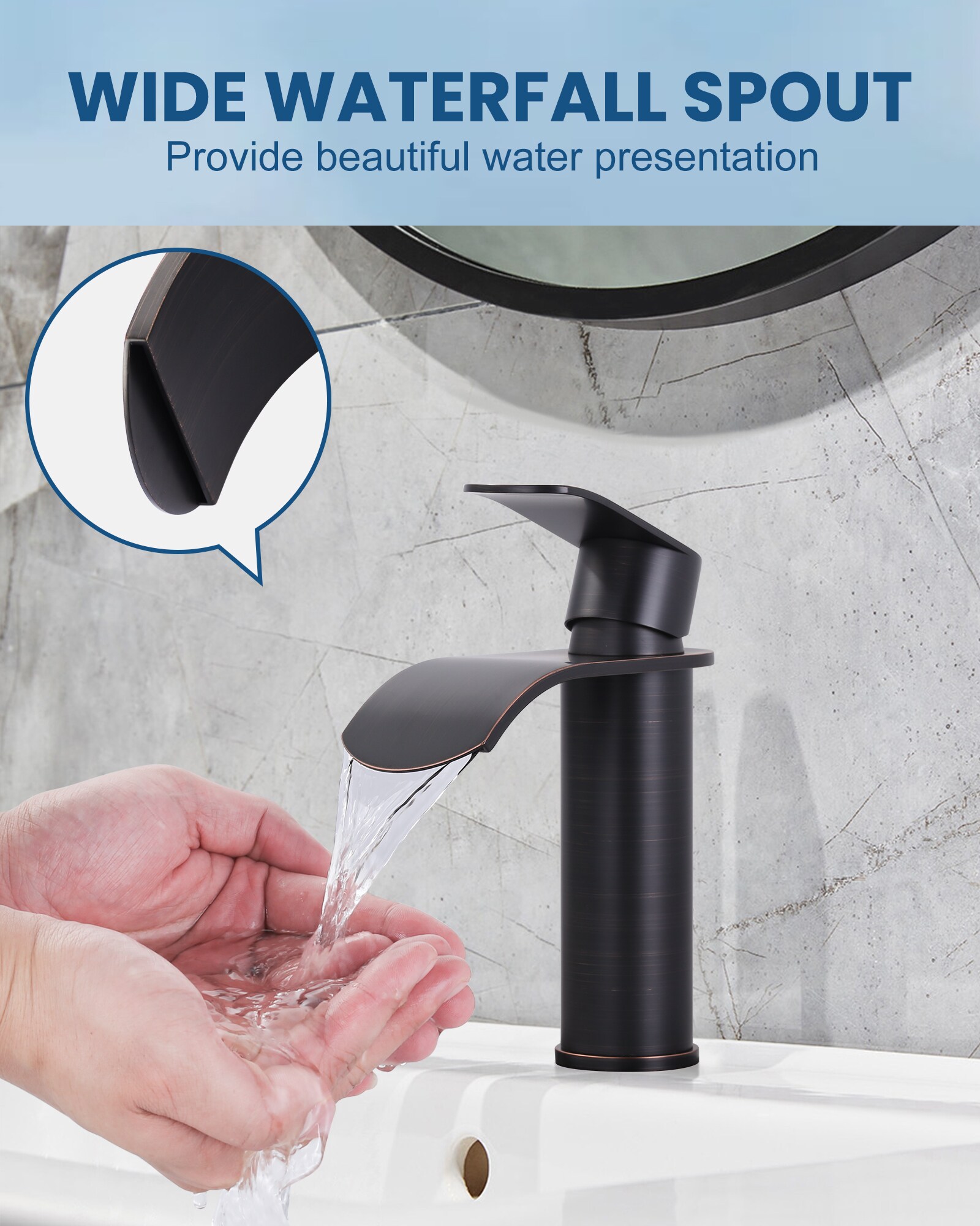 WOWOW 2324600RB Lavatory-Faucets - View #3