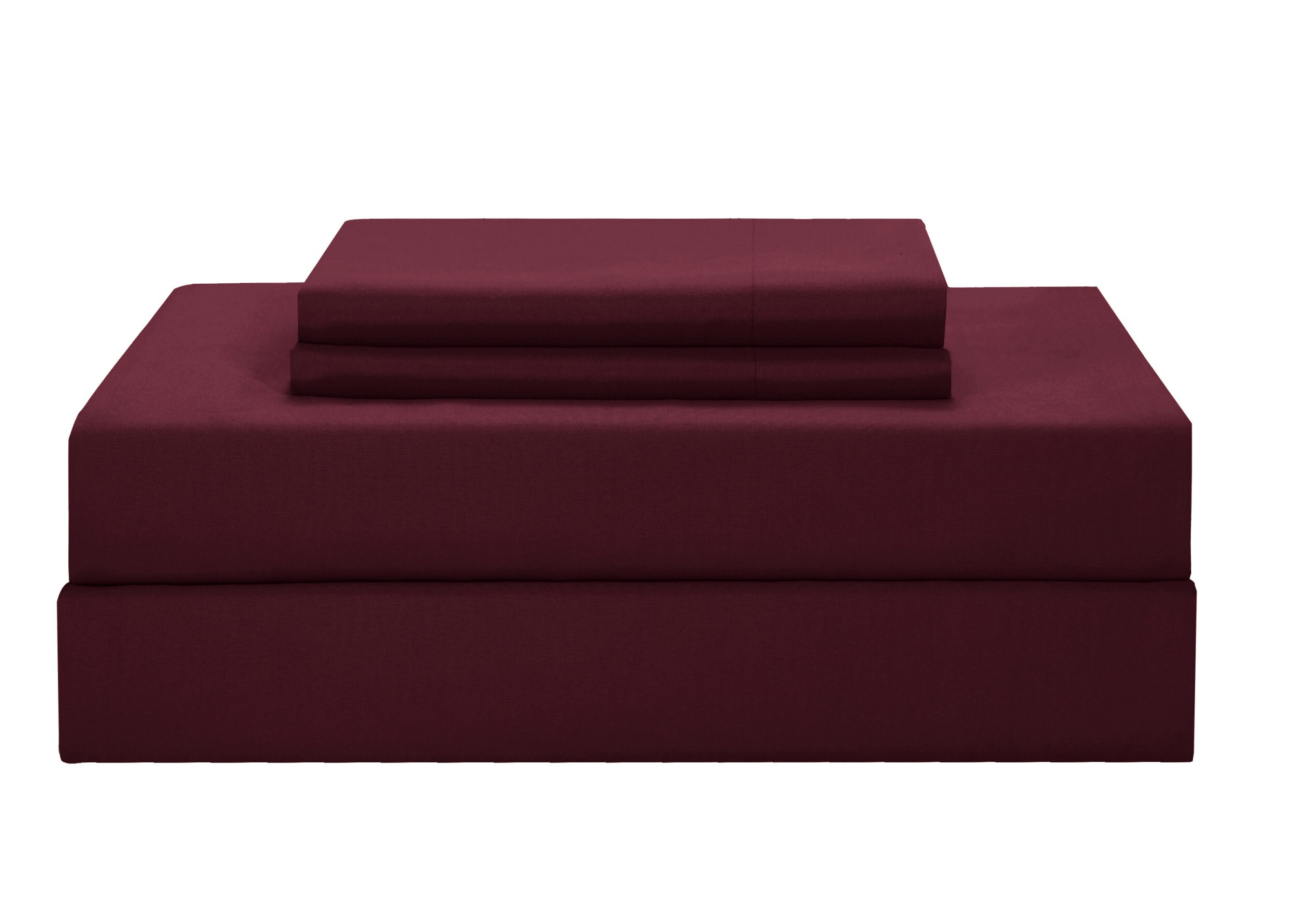 Abeero Home 1800 Microfiber Sheet Set, Cal King / Burgundy