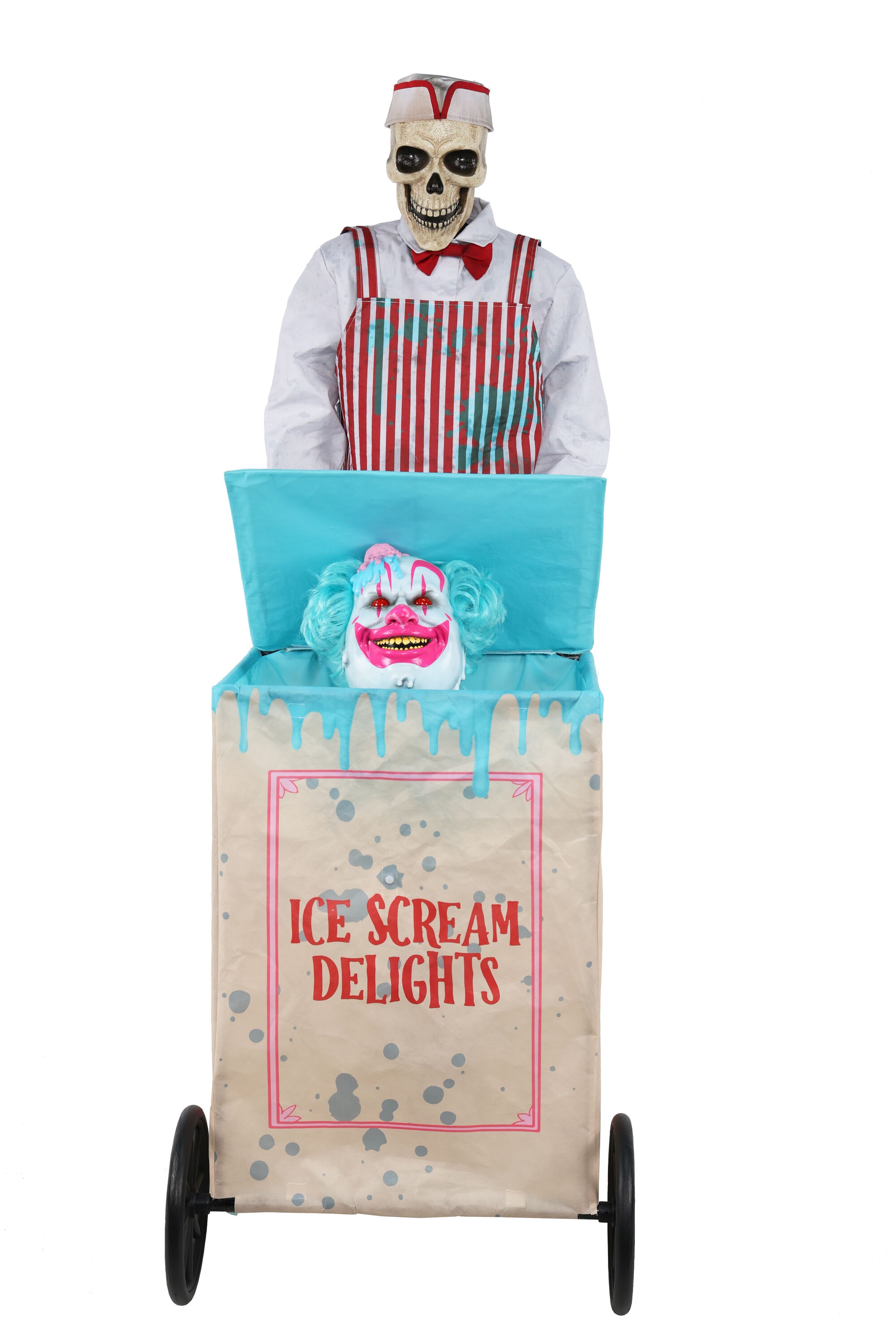 Haunted Living 6-ft Motion Activated Ice Scream Skeleton Animatronic