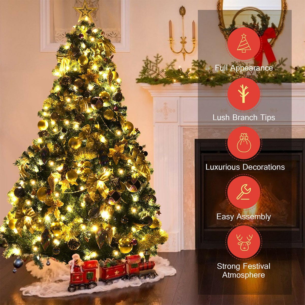 Forclover HYC-CM184 Artificial-Christmas-Trees - View #13