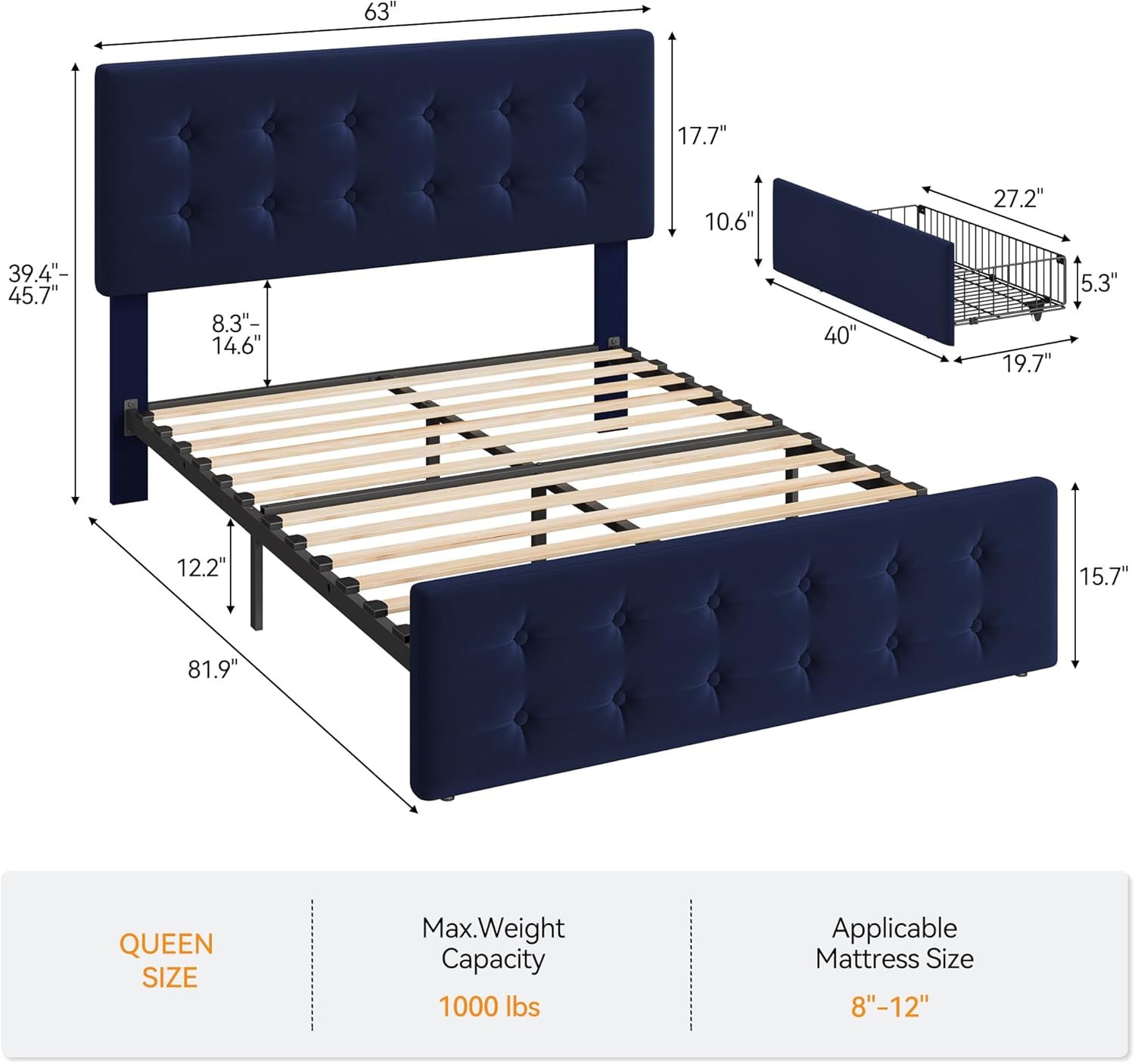 Qeetex LHF-BED-PHO-121UIVQY beds - View #2